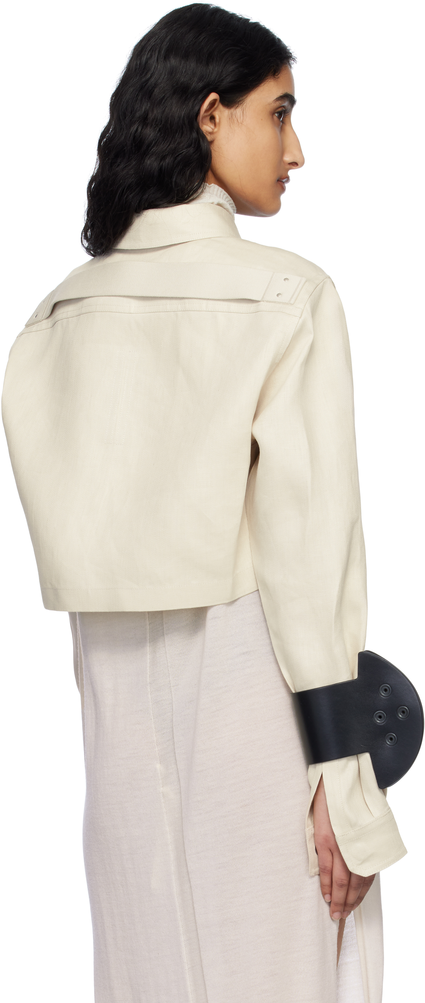 Rick Owens Off-white Hollywood Linen Twill Shirt In 41 Dinge