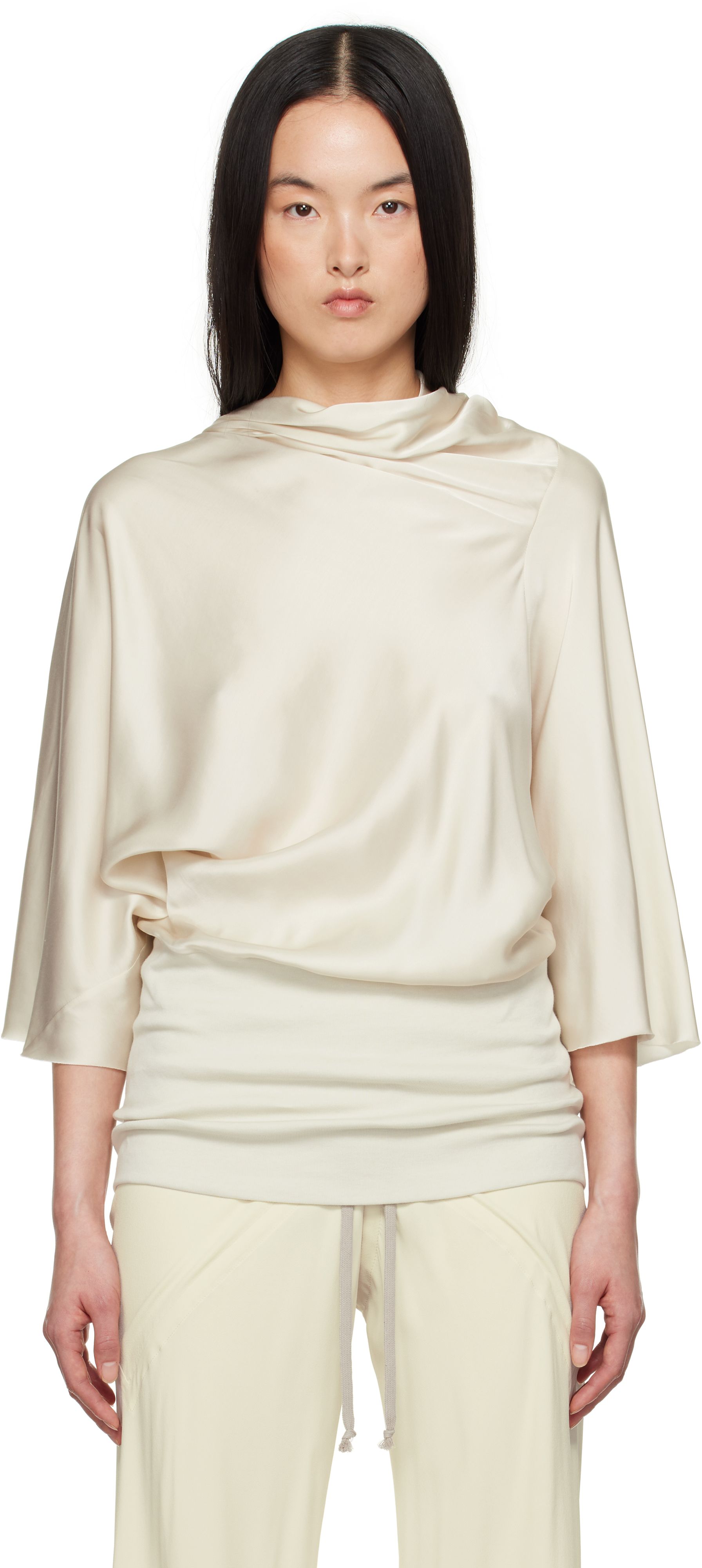 Rick Owens Off-white Hollywood Cylinder Top In 41 Dinge