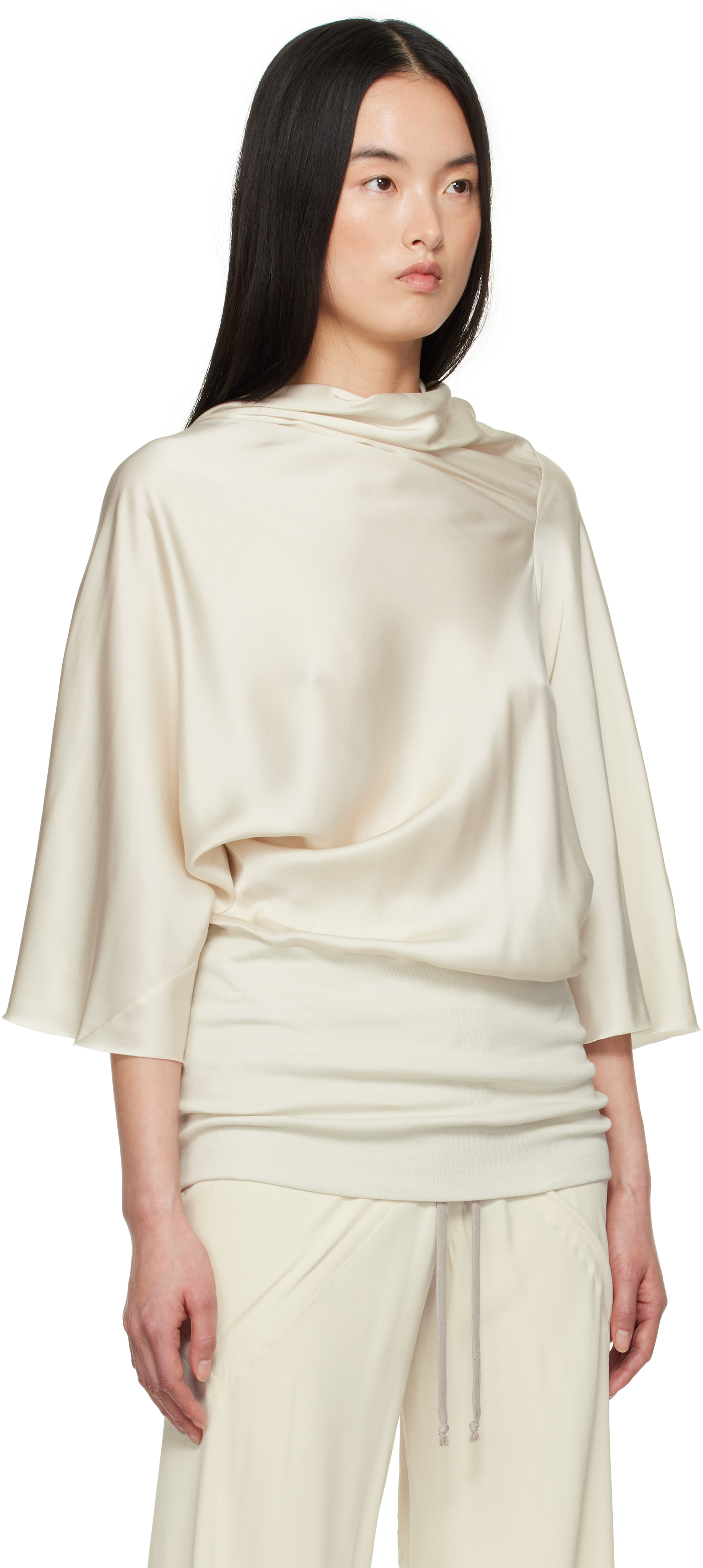 Rick Owens Off-white Hollywood Cylinder Top In 41 Dinge