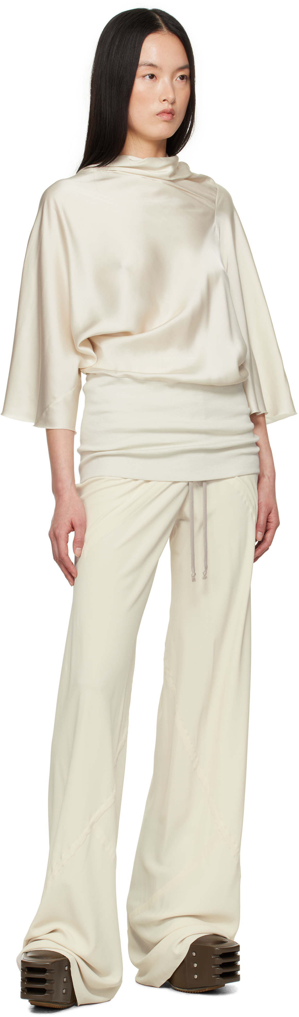 Rick Owens Off-white Hollywood Cylinder Top In 41 Dinge