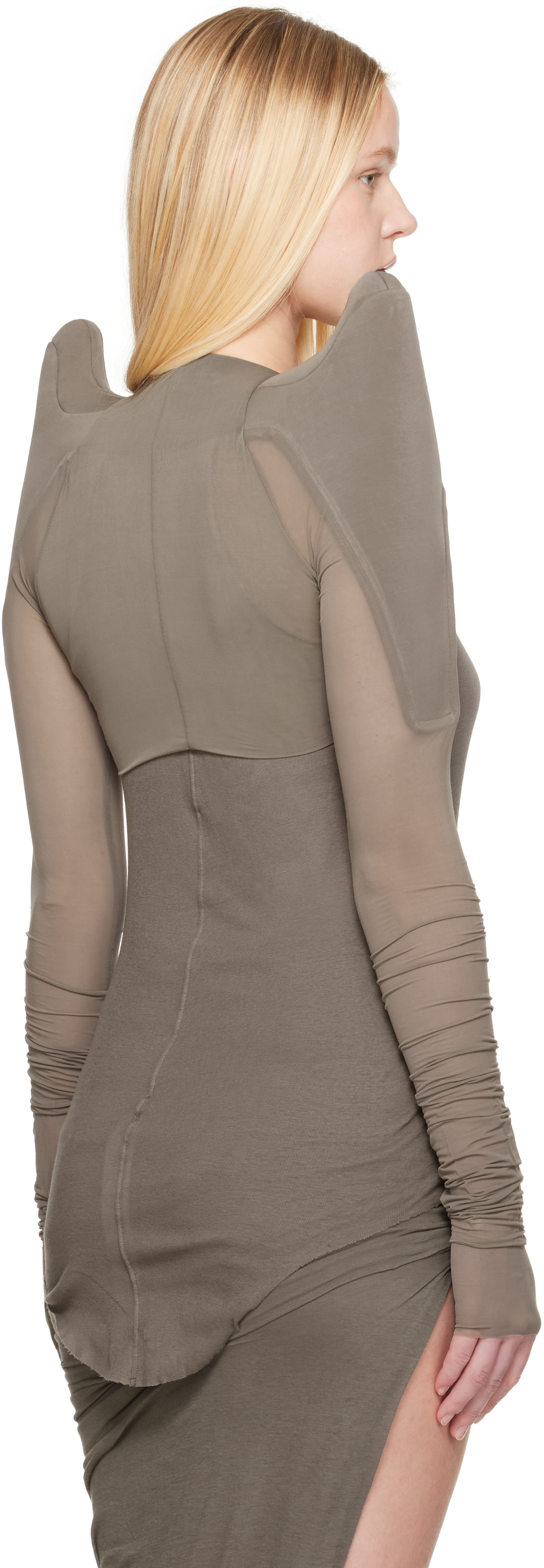 Rick Owens Gray Hollywood Tec Bolero T-shirt