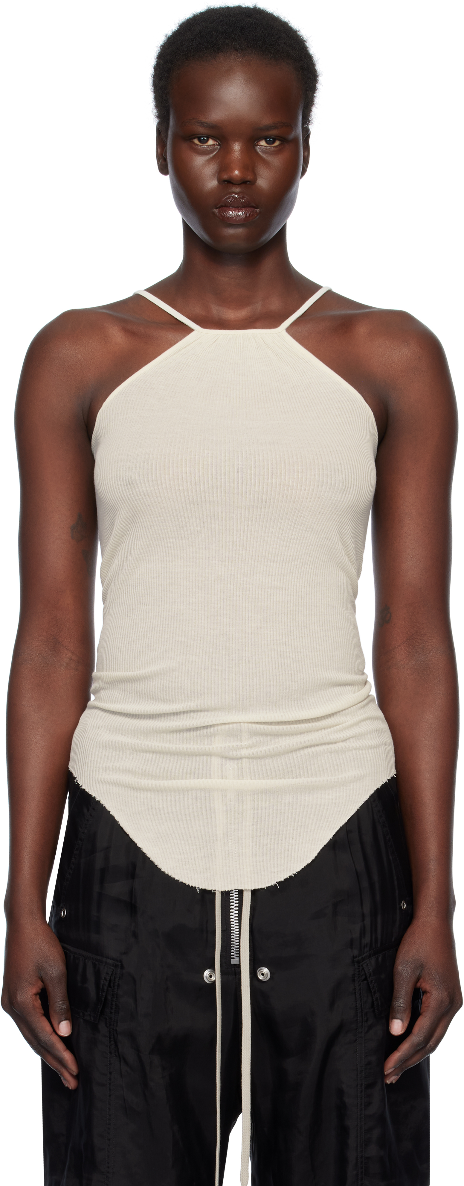 Rick Owens Off-white Hollywood Skorpio Tank Top In 41 Dinge