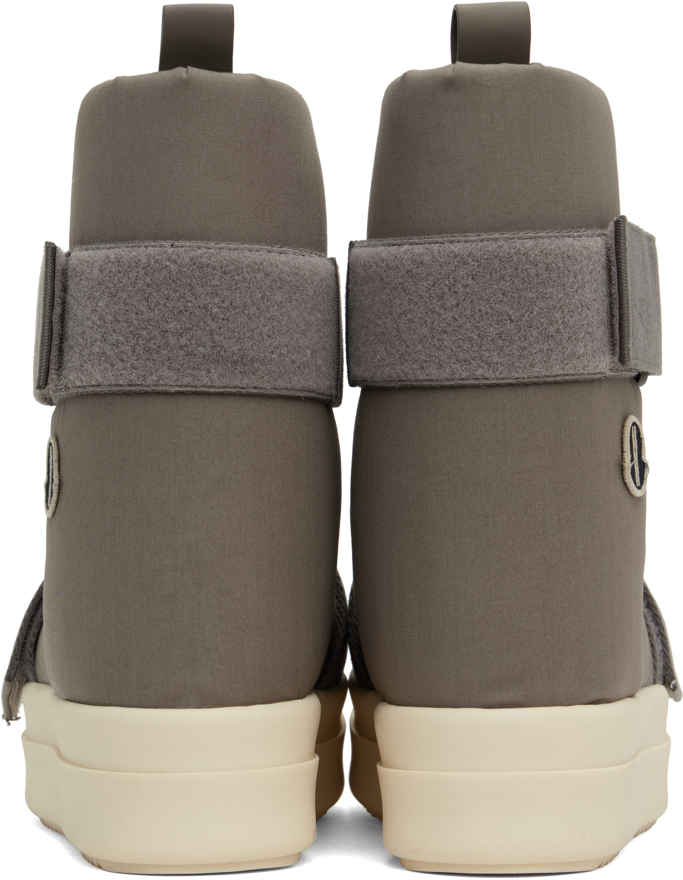 Rick Owens Moncler + Gray Low Splint Boots In 208 Dust
