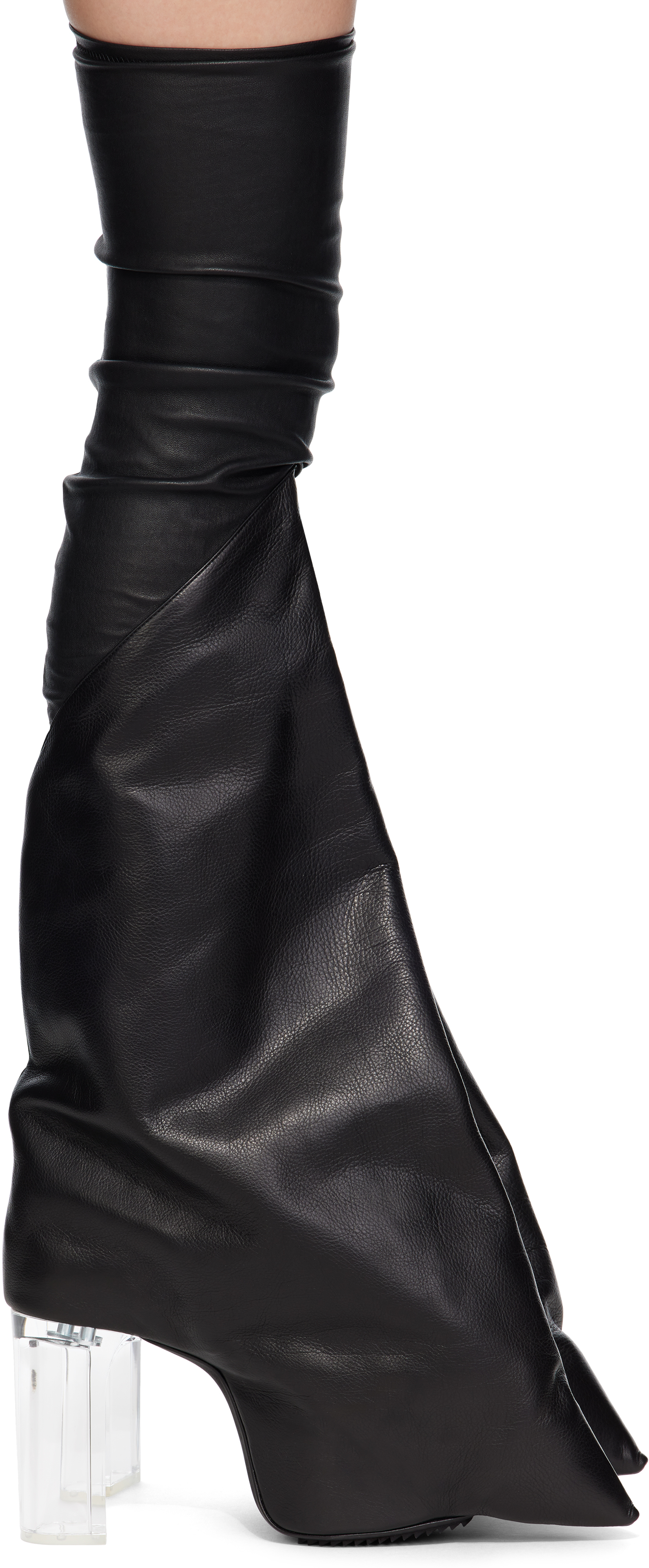 Black Hollywood Taco Kiss Tall Boots