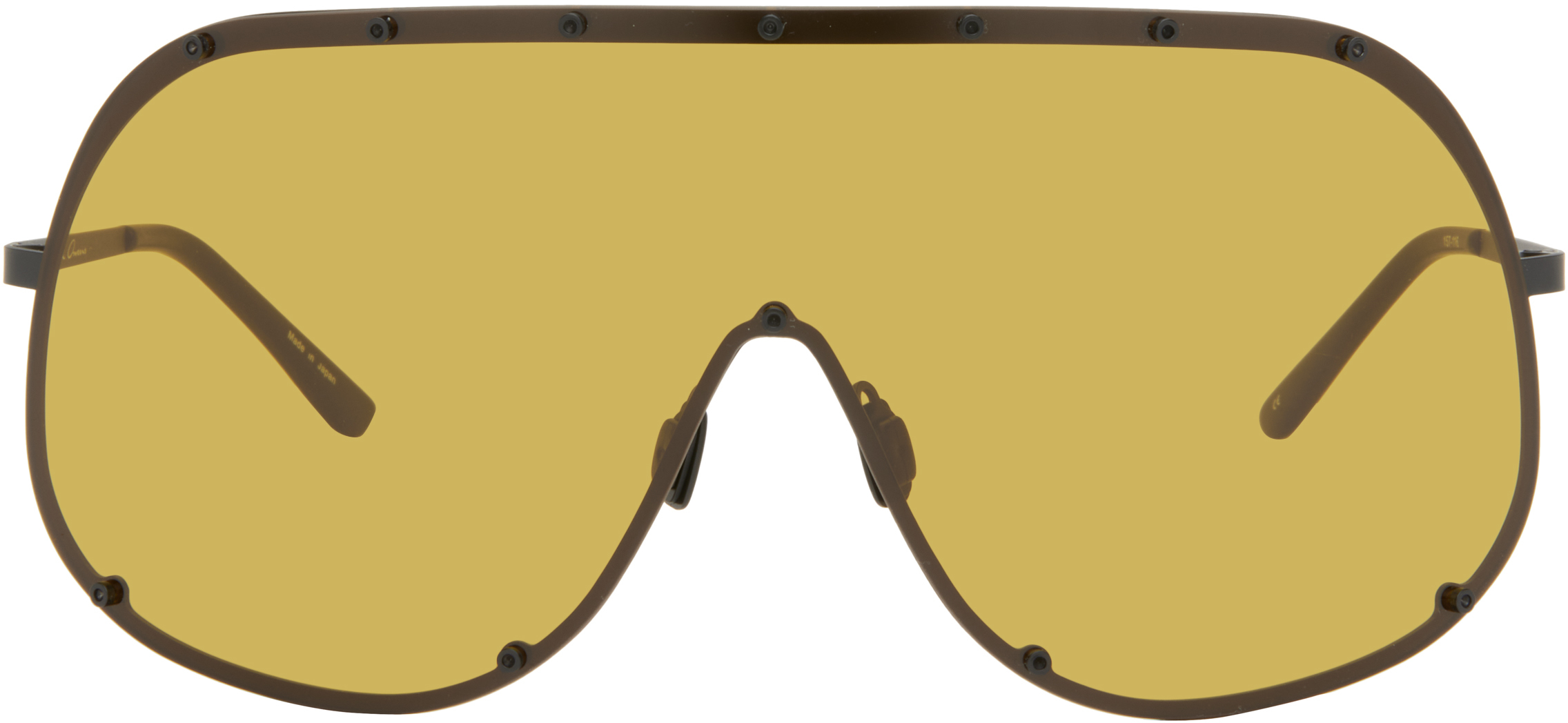 Black Hollywood Shield Sunglasses