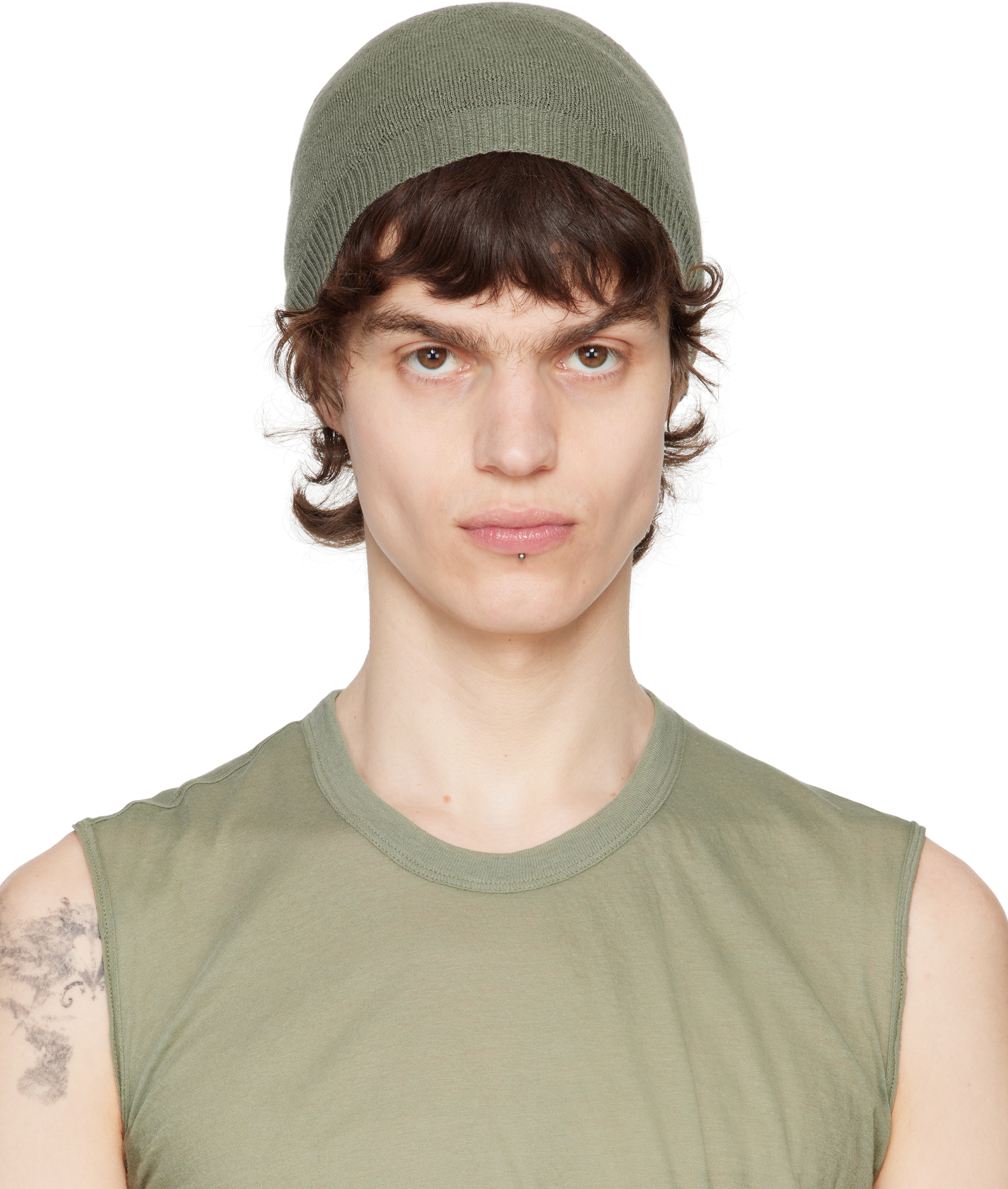 Green Hollywood Cashmere Beanie