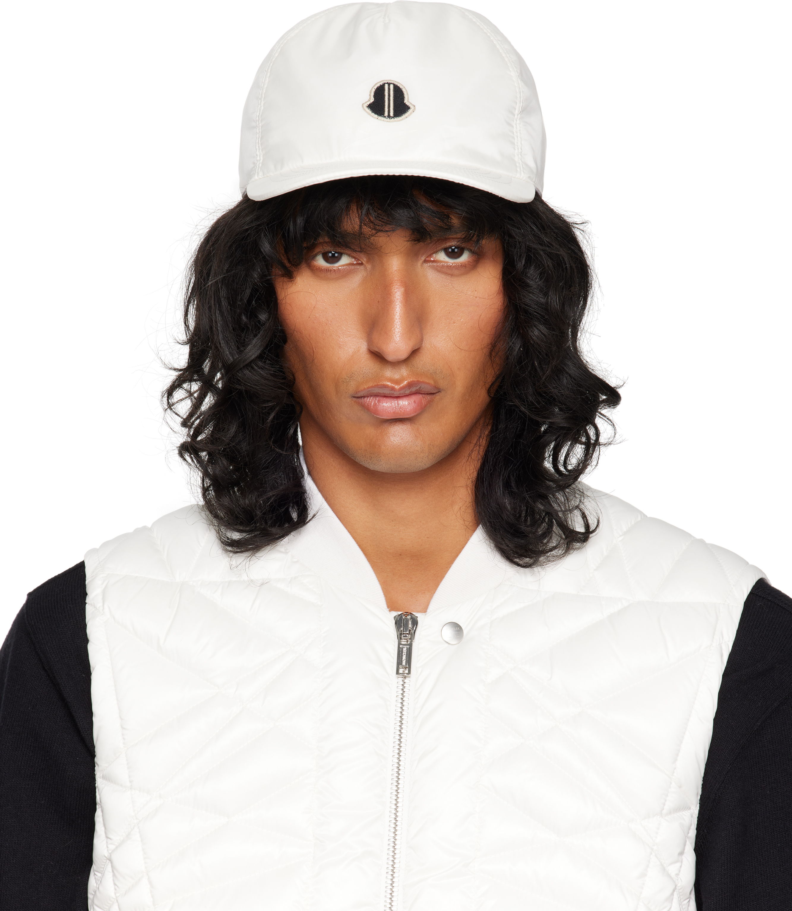 Shop Rick Owens Moncler +  Off-white Baseball Cap In 41 Milk