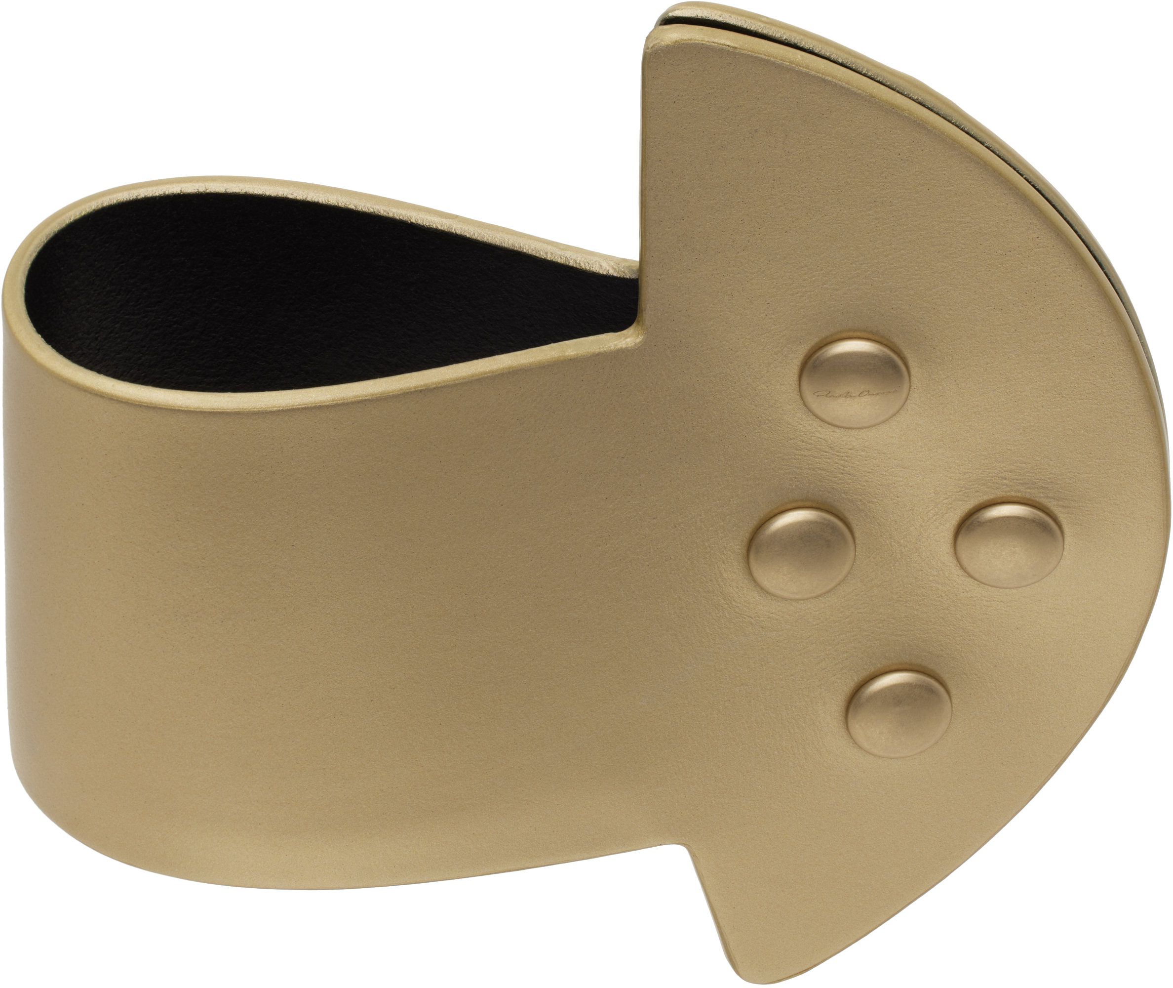 【RICK OWENS】Hollywood Anthem Snaps Cuff ブレスレット Gold Hollywood Anthem Snaps Cuff Bracelet by Rick Owens on Sale