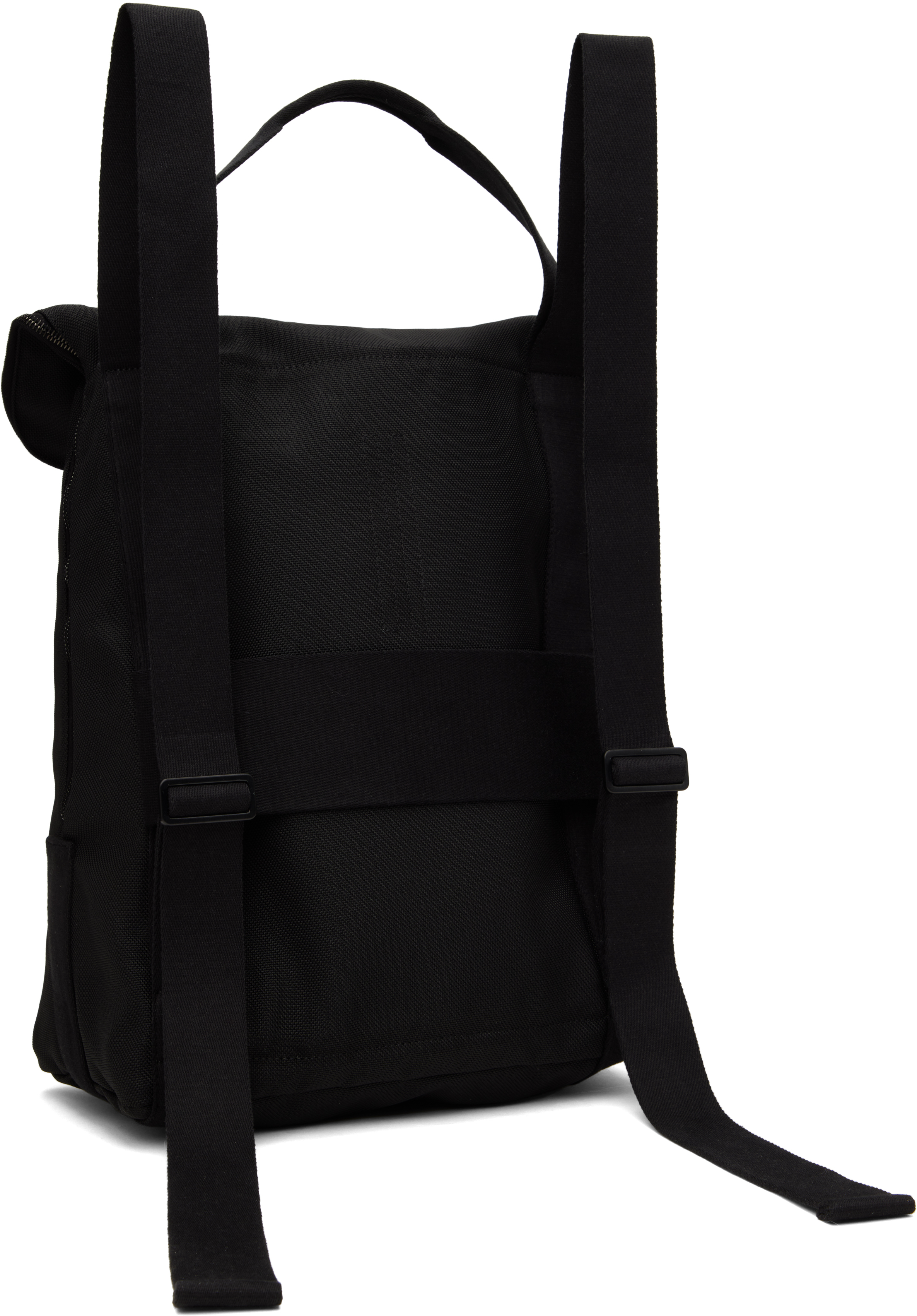 Rick Owens Black Hollywood Cargo Backpack In 0909 Black/black