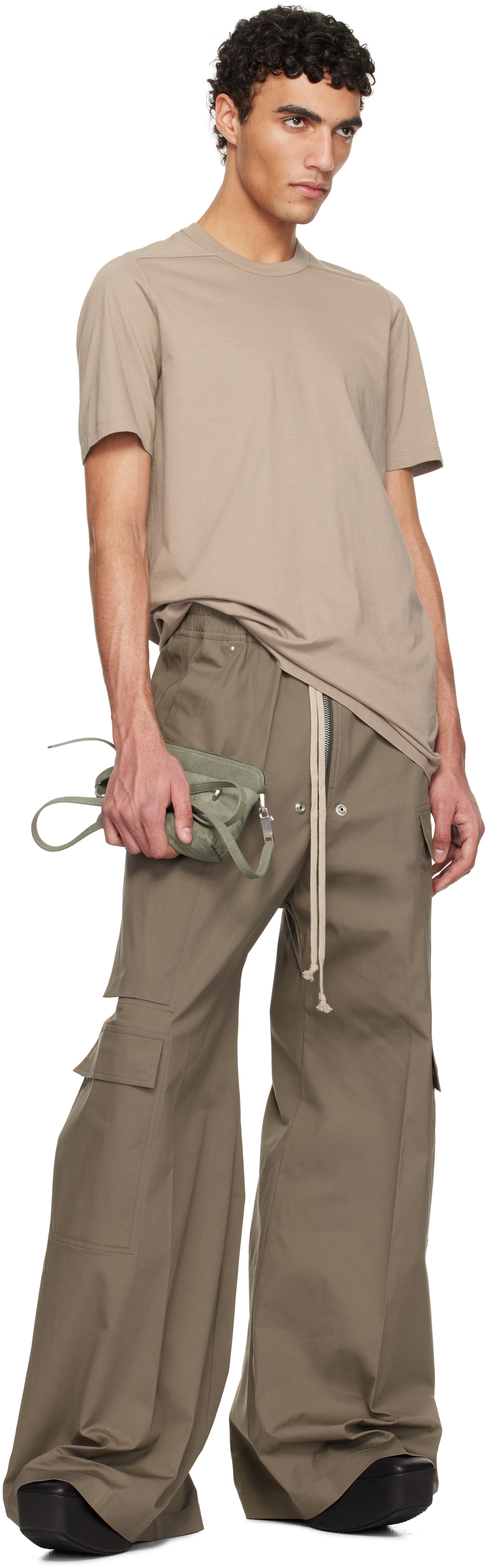 Rick Owens Green Hollywood Small Adri Bag In 15 Celadon