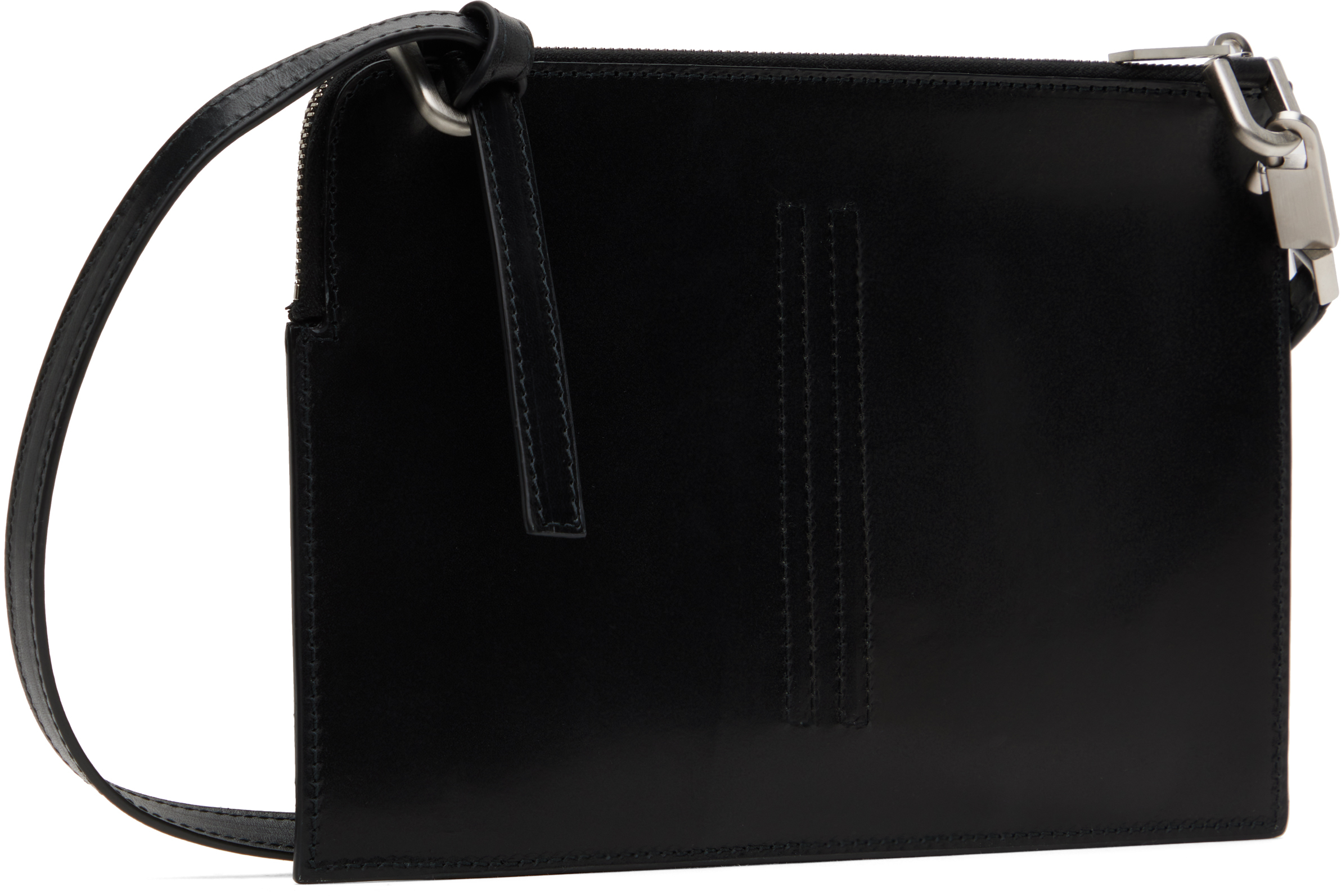Rick Owens Black Hollywood Club Pouch In 09 Black