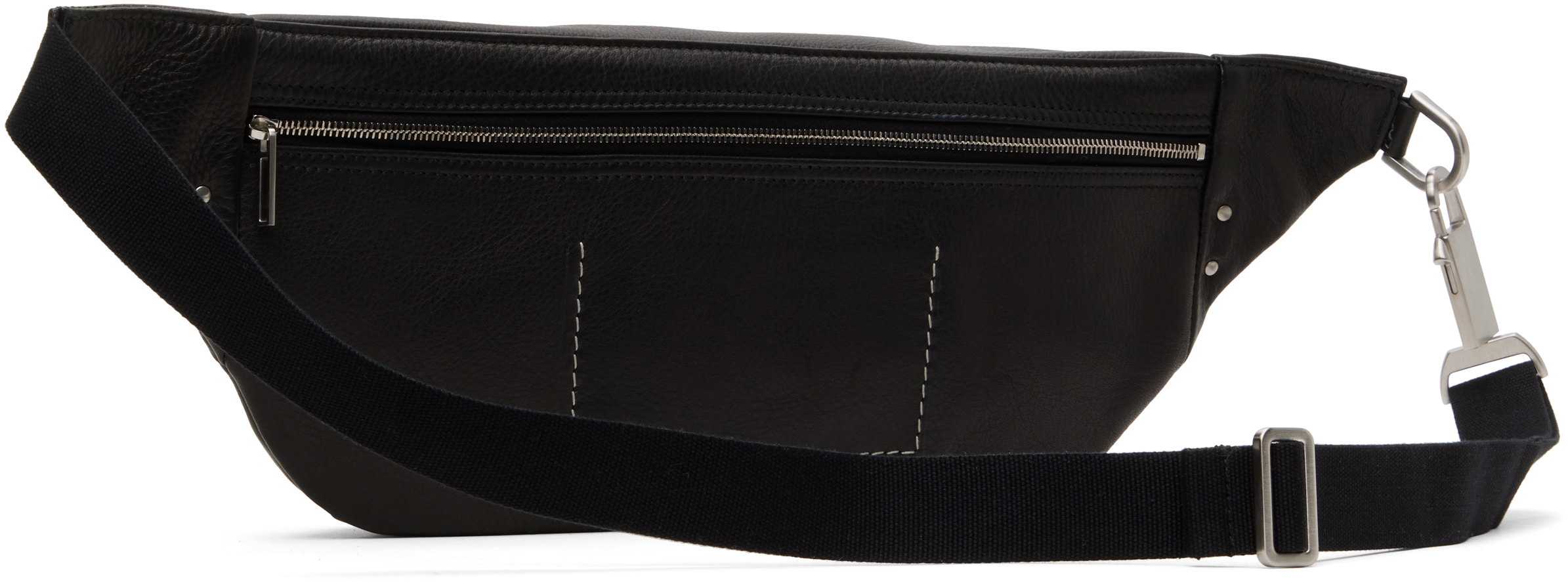 Rick Owens Black Hollywood Bumbag Pouch In 09 Black