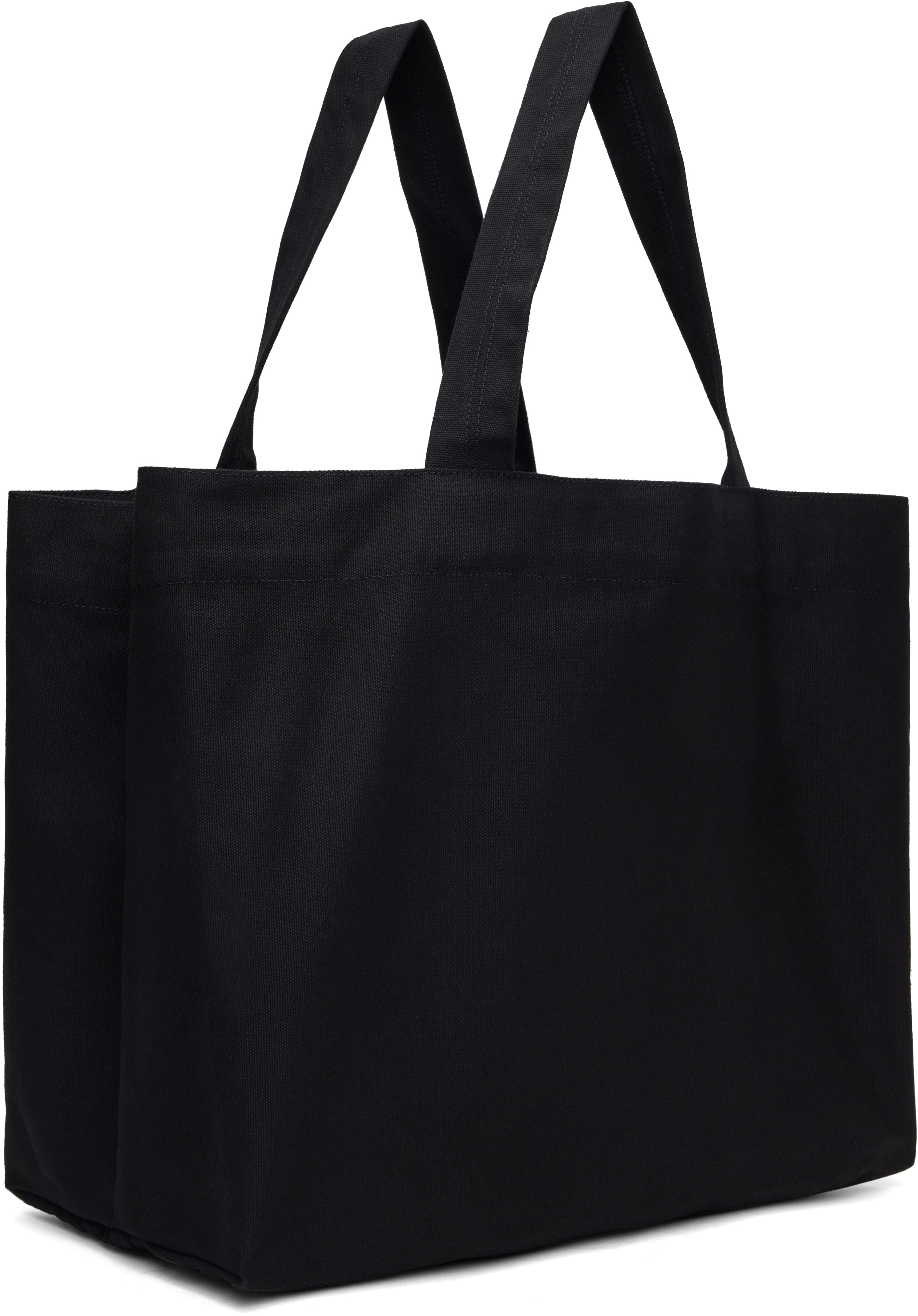 Rick Owens Black Hollywood Beach Tote In 0908 Black/pearl
