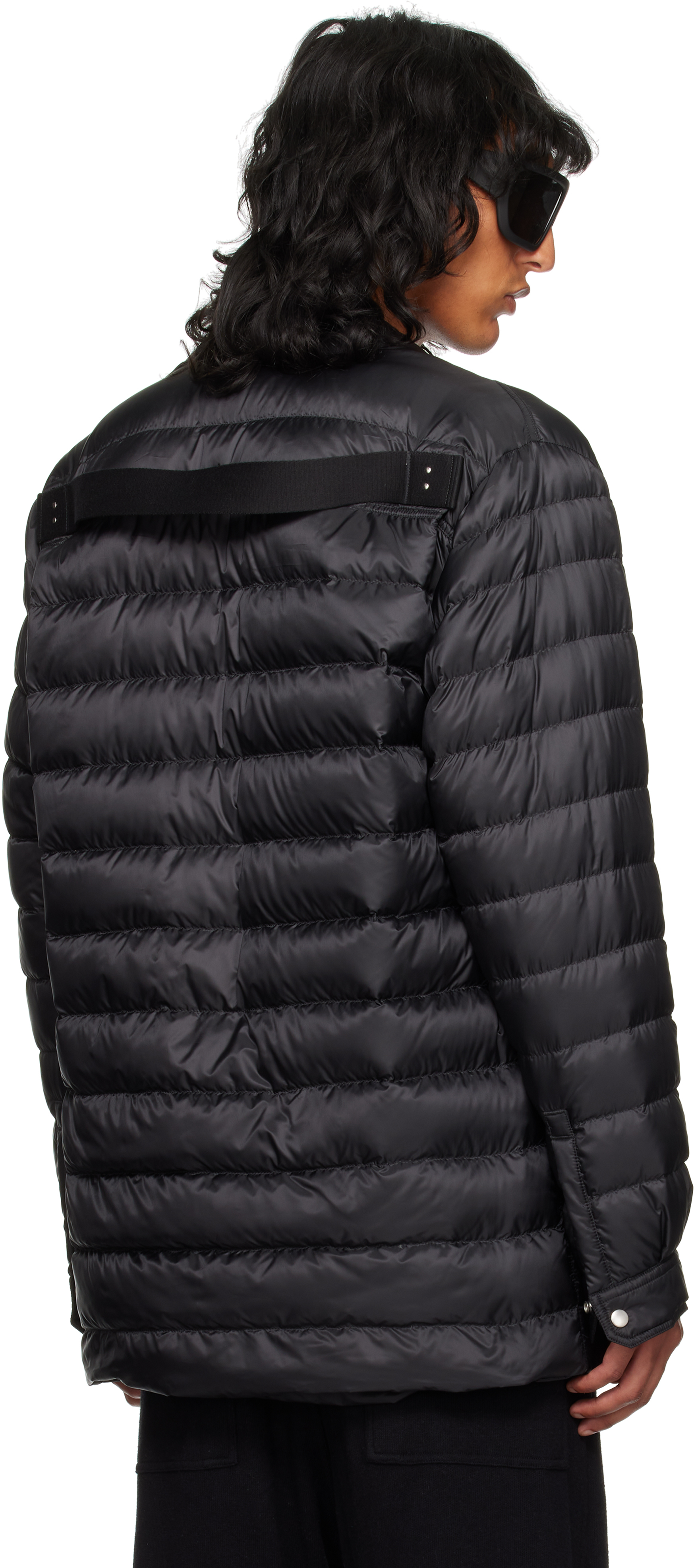 Rick Owens X Moncler Outershirt Quilted Shell Jacket In 999 Black
