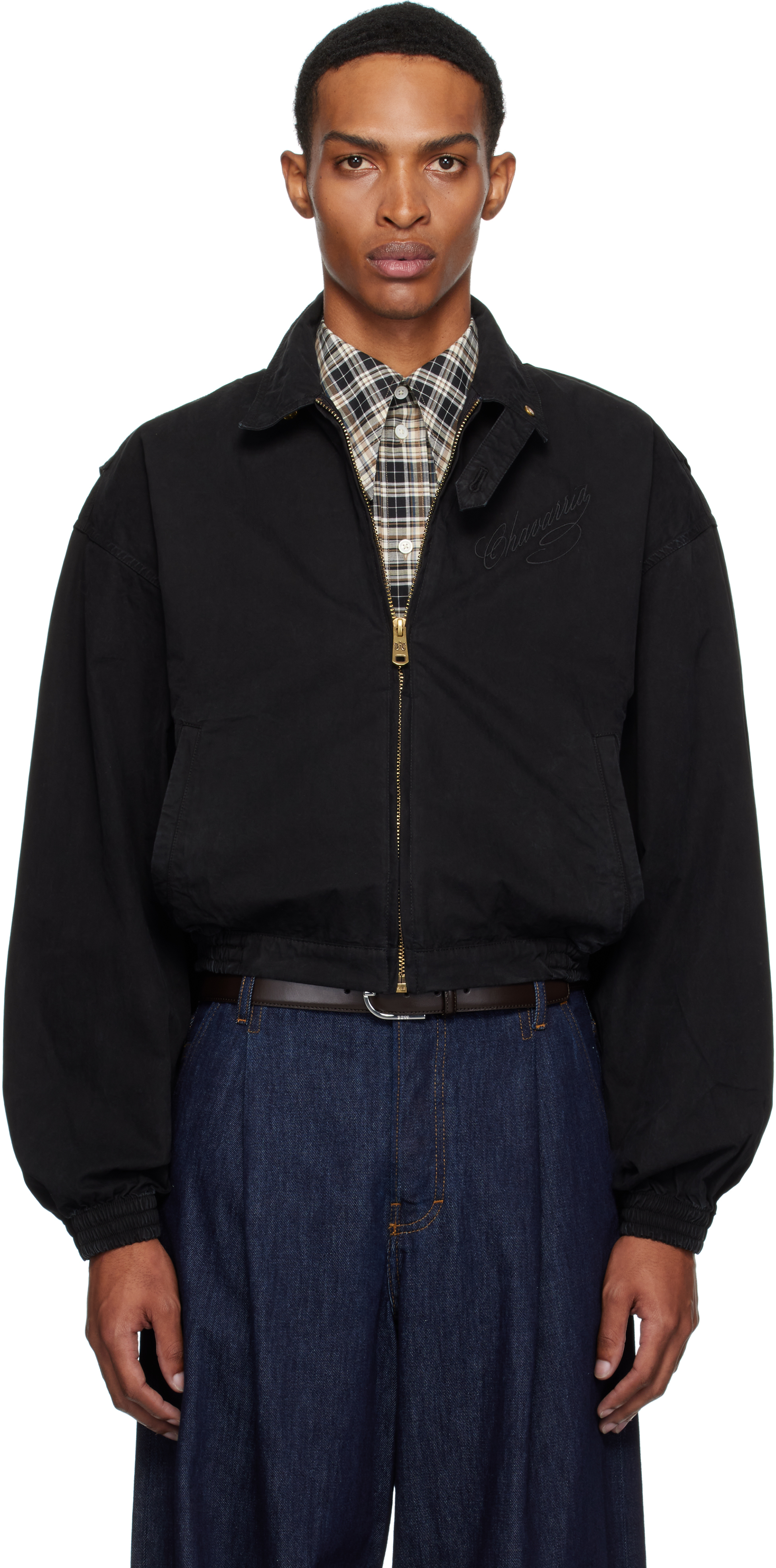 X Willy Chavarria Knit Track Jacket Black | The Webster