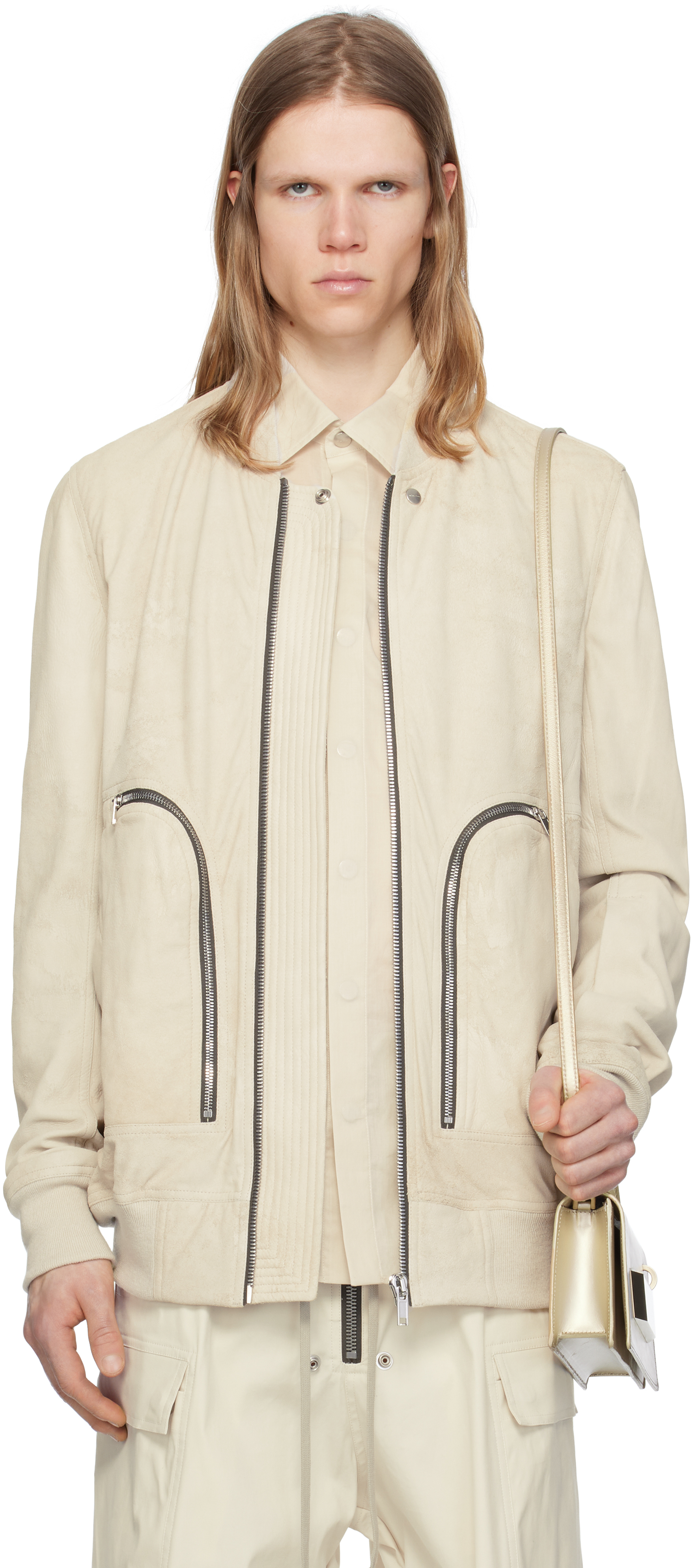 Rick Owens: Off-White Hollywood Bauhaus Leather Flight Rick Owens: Off-White Hollywood Bauhaus Leather Flight