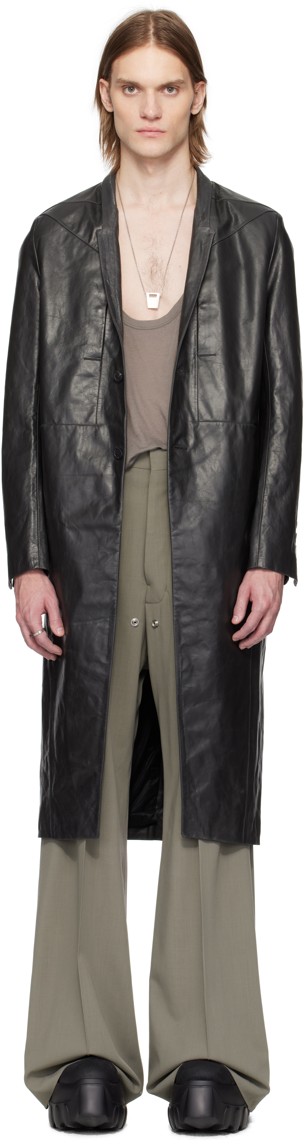 Rick Owens メンズ レザー ジャケット | SSENSE 日本