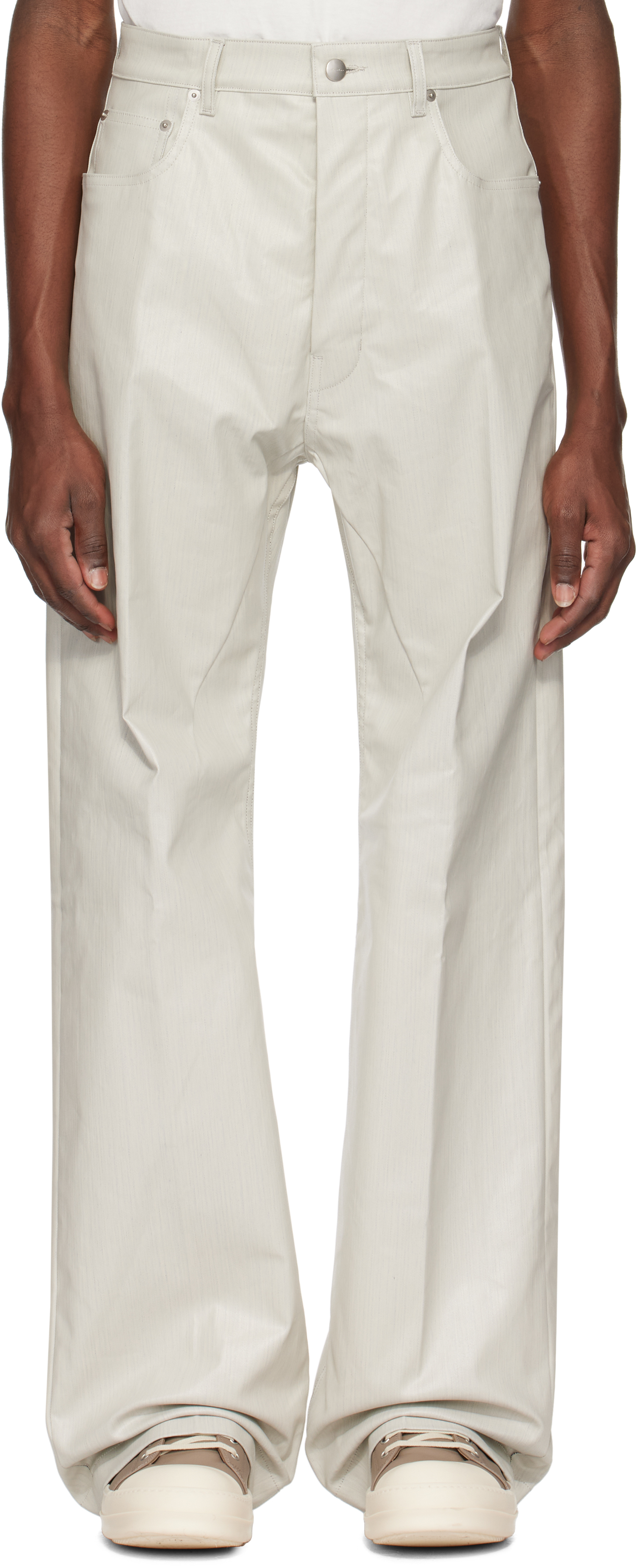 Off-White Hollywood Geth Jeans by Rick Owens on Sale