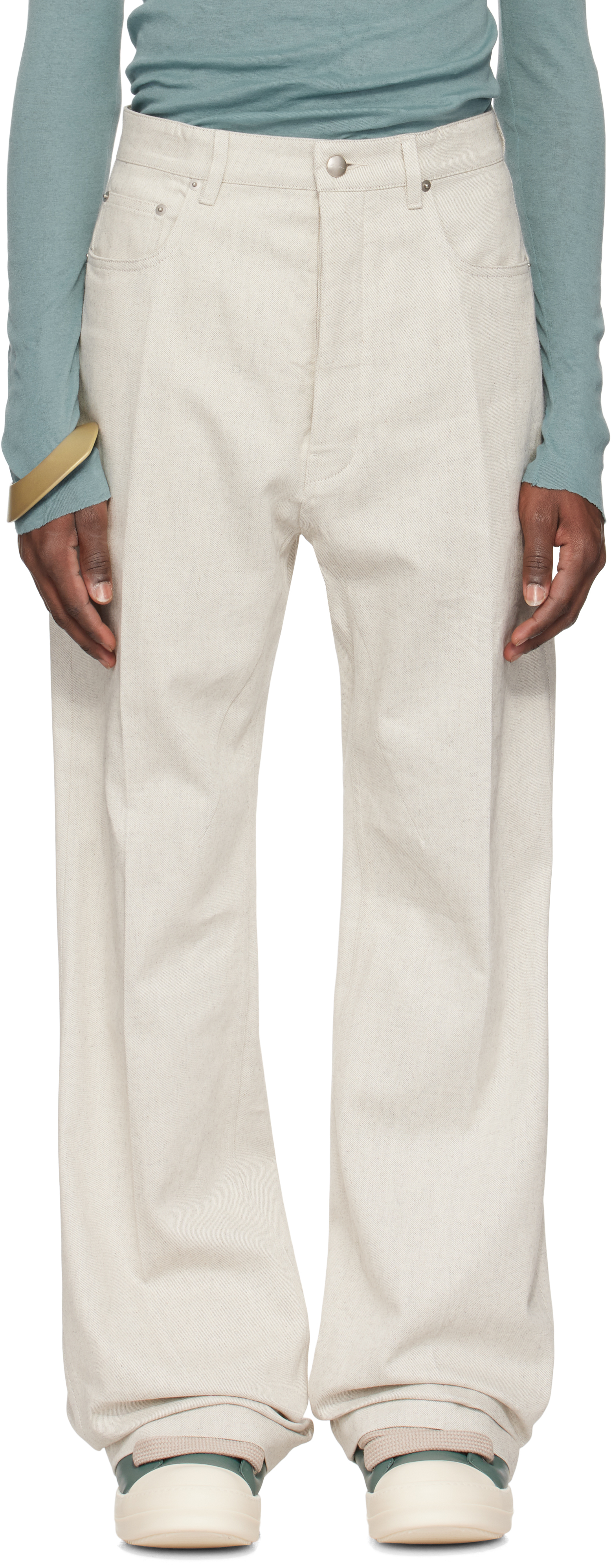 Rick Owens: Off-White Hollywood Geth Jeans | SSENSE