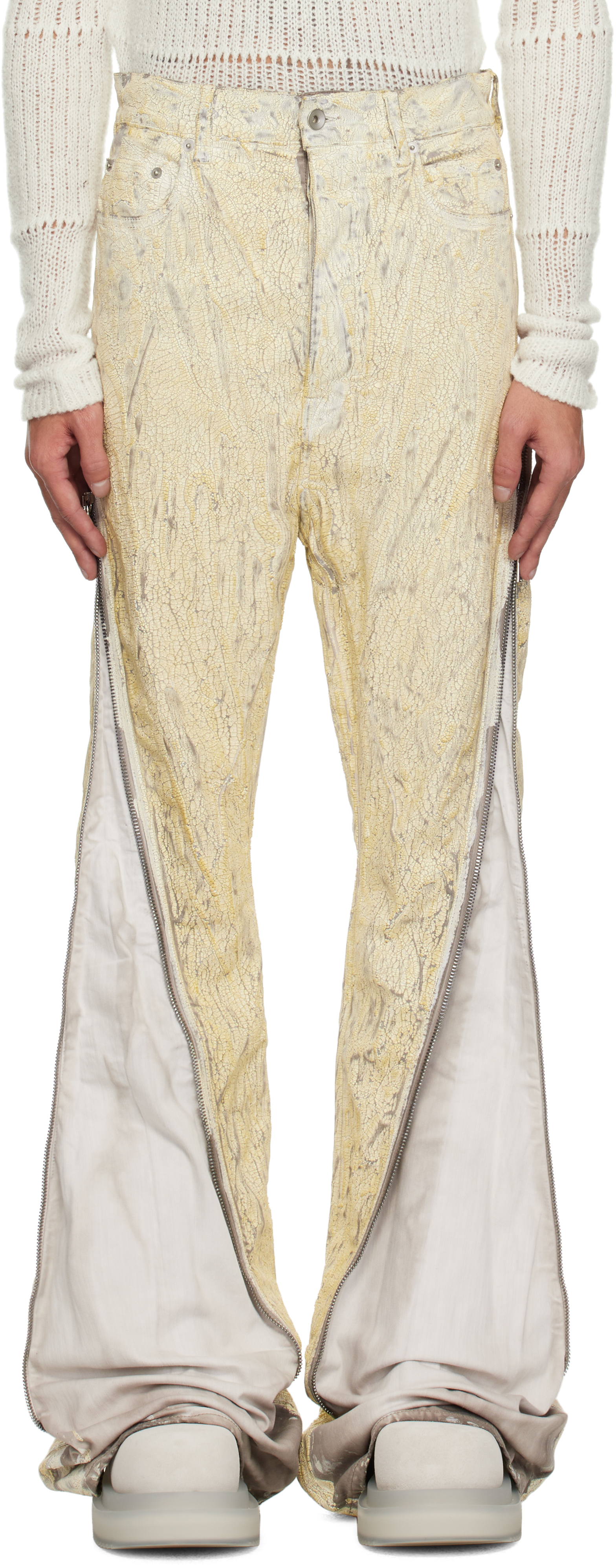 Rick Owens: Off-White Hollywood Bolan Banana Jeans | SSENSE