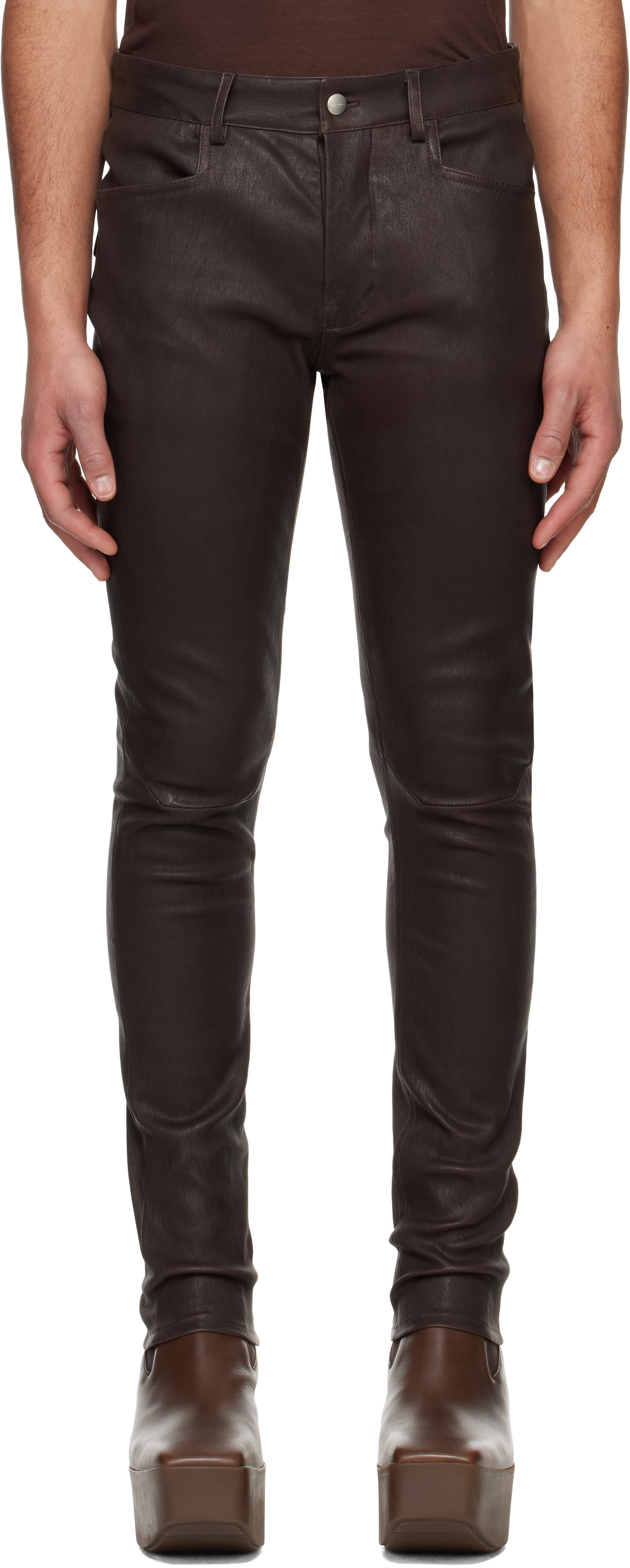 Black Hollywood Tyrone Leather Pants