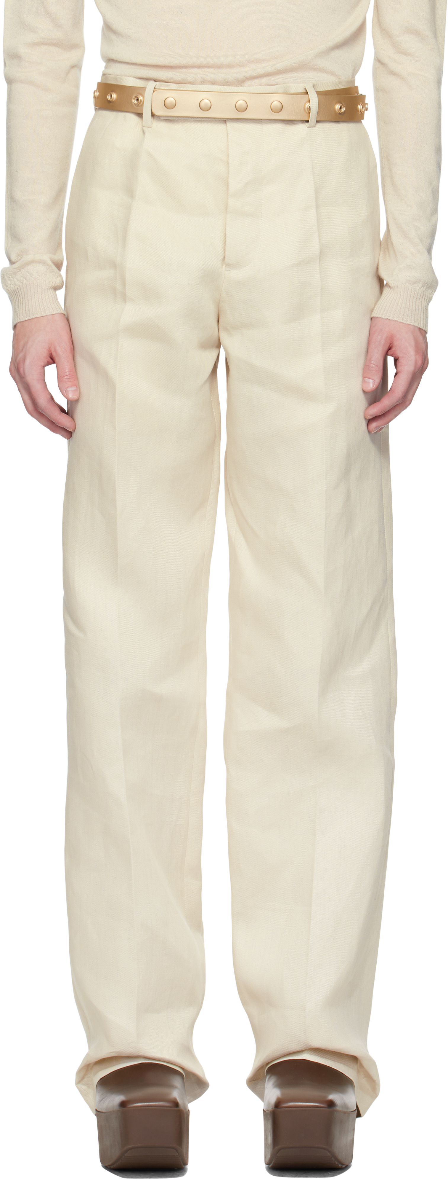 【RICK OWENS】Hollywood Dietrich トラウザーズ RICK OWENS】Hollywood Dietrich トラウザーズ Rick Owensのオフ