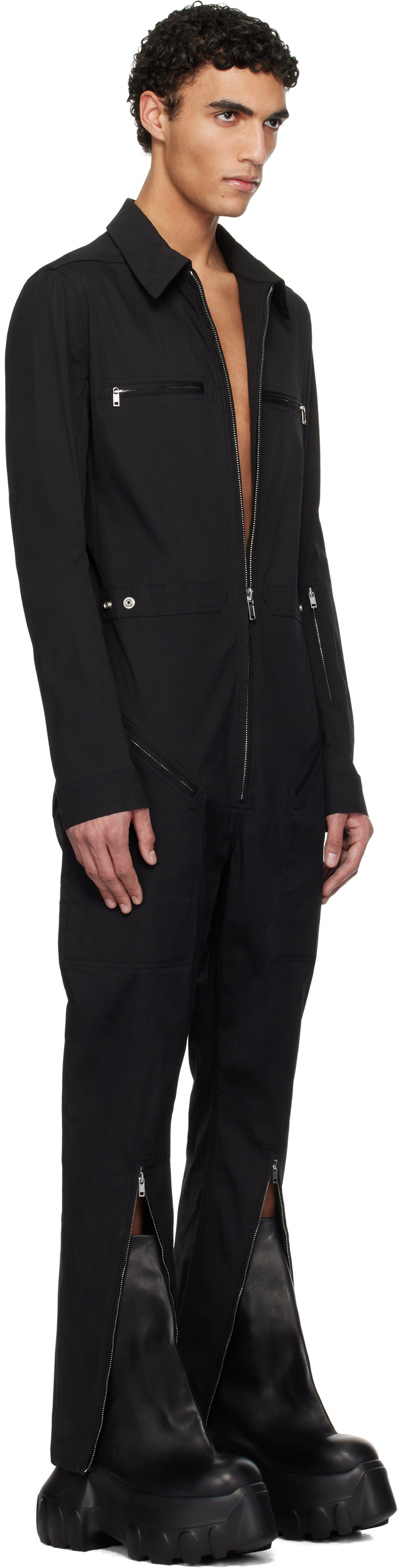 Rick Owens Headon Jumpsuit In 09 Black