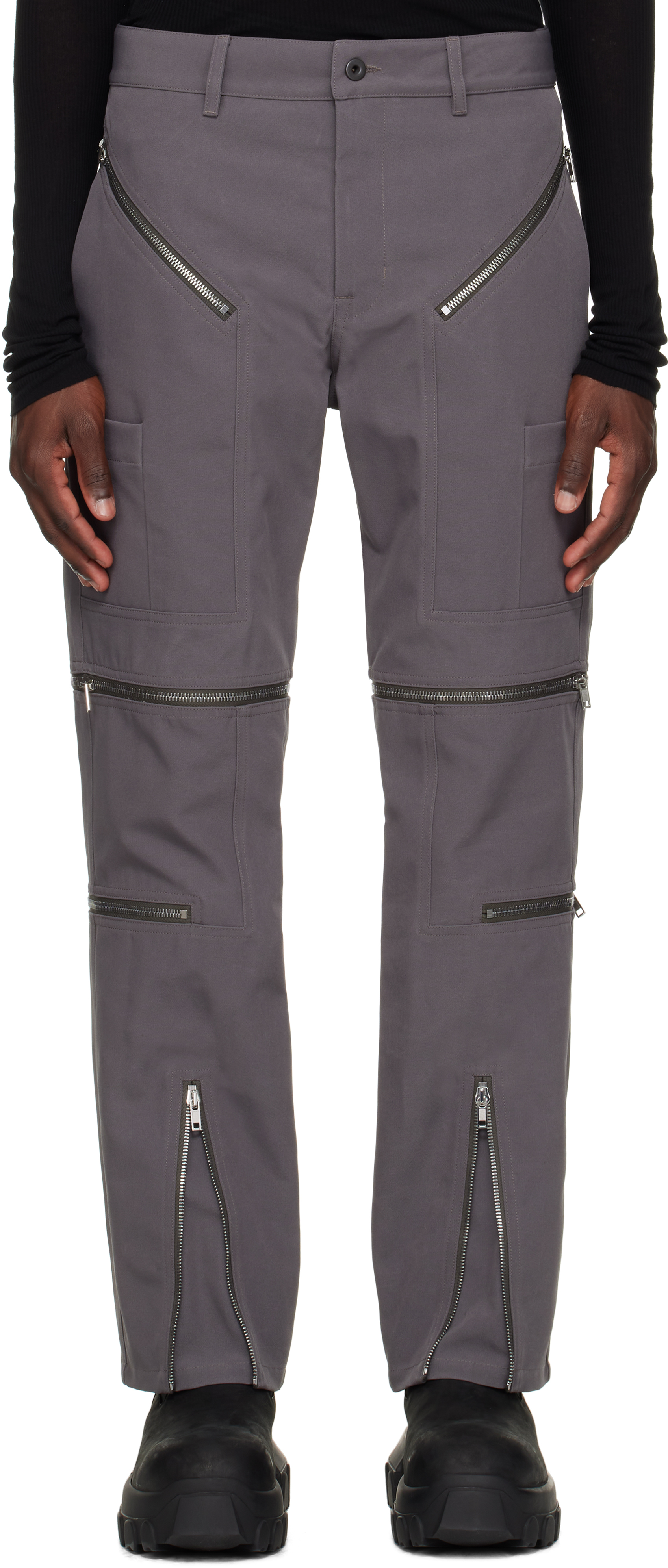Gray Hollywood Headon Convertible Trousers