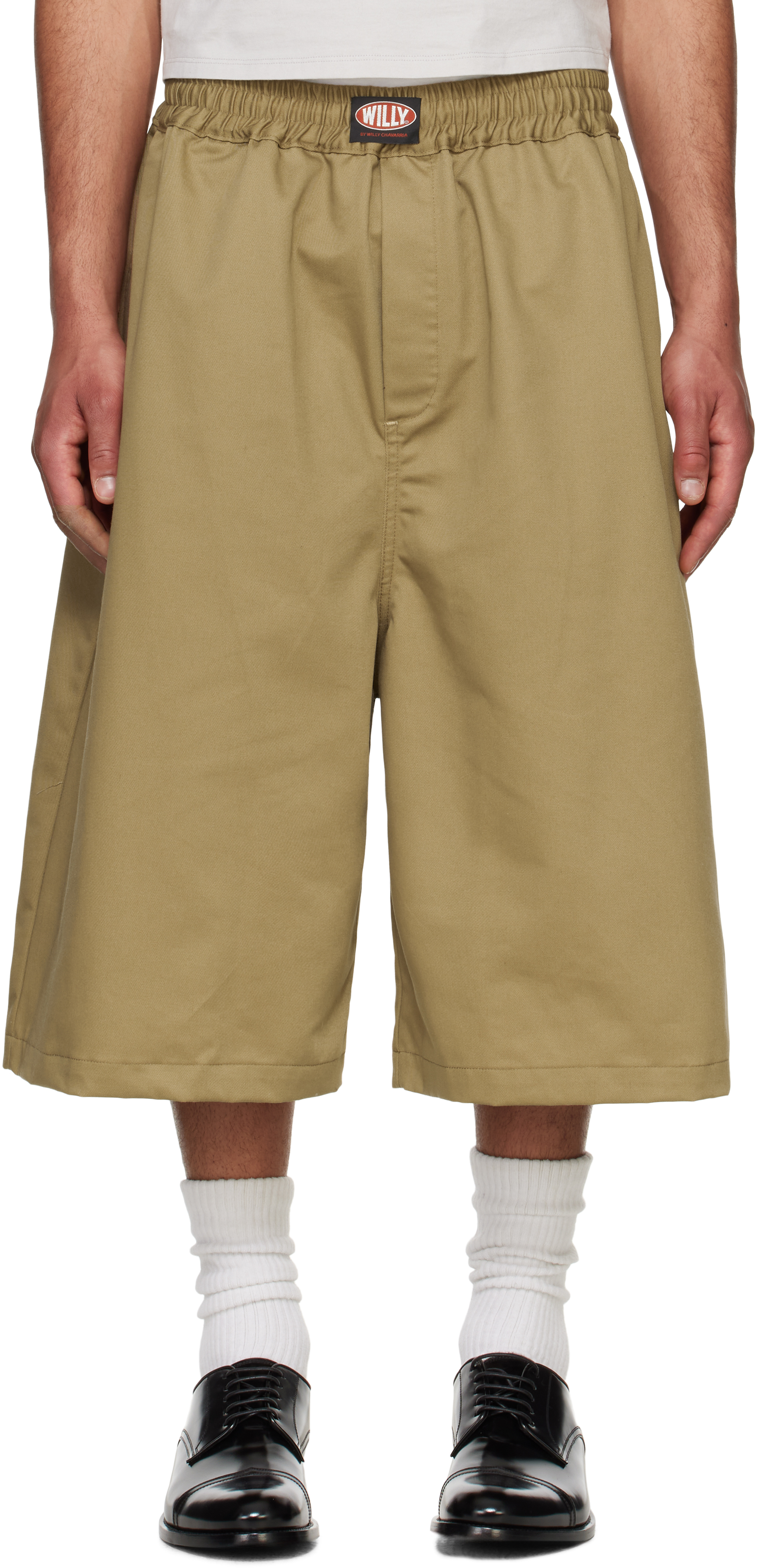 Willy Chavarria Khaki Kendrick Boxer Shorts In Khaki