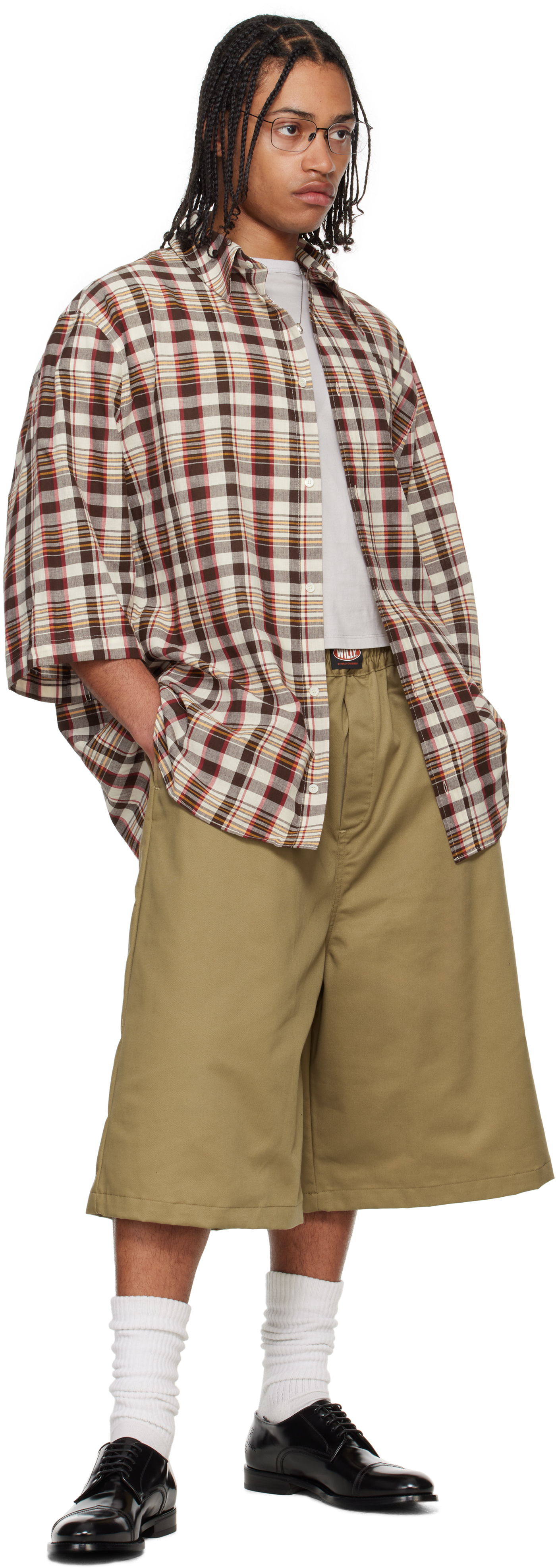 Willy Chavarria Khaki Kendrick Boxer Shorts In Khaki