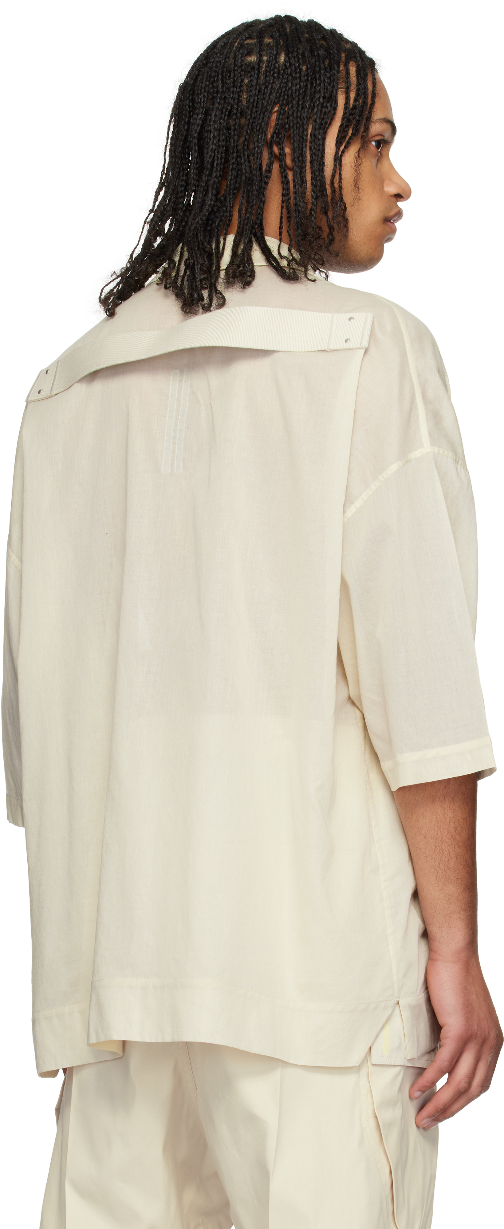 Rick Owens Off-white Hollywood Magnum Tommy Shirt In 41 Dinge
