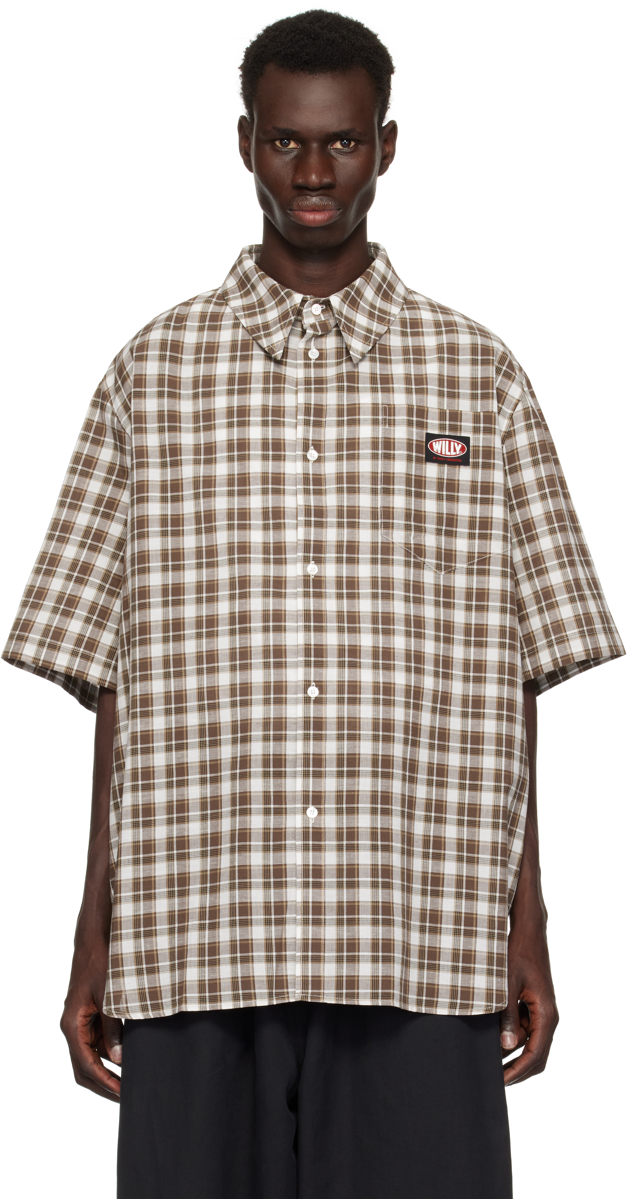 Brown Plaid Hacienda Shirt