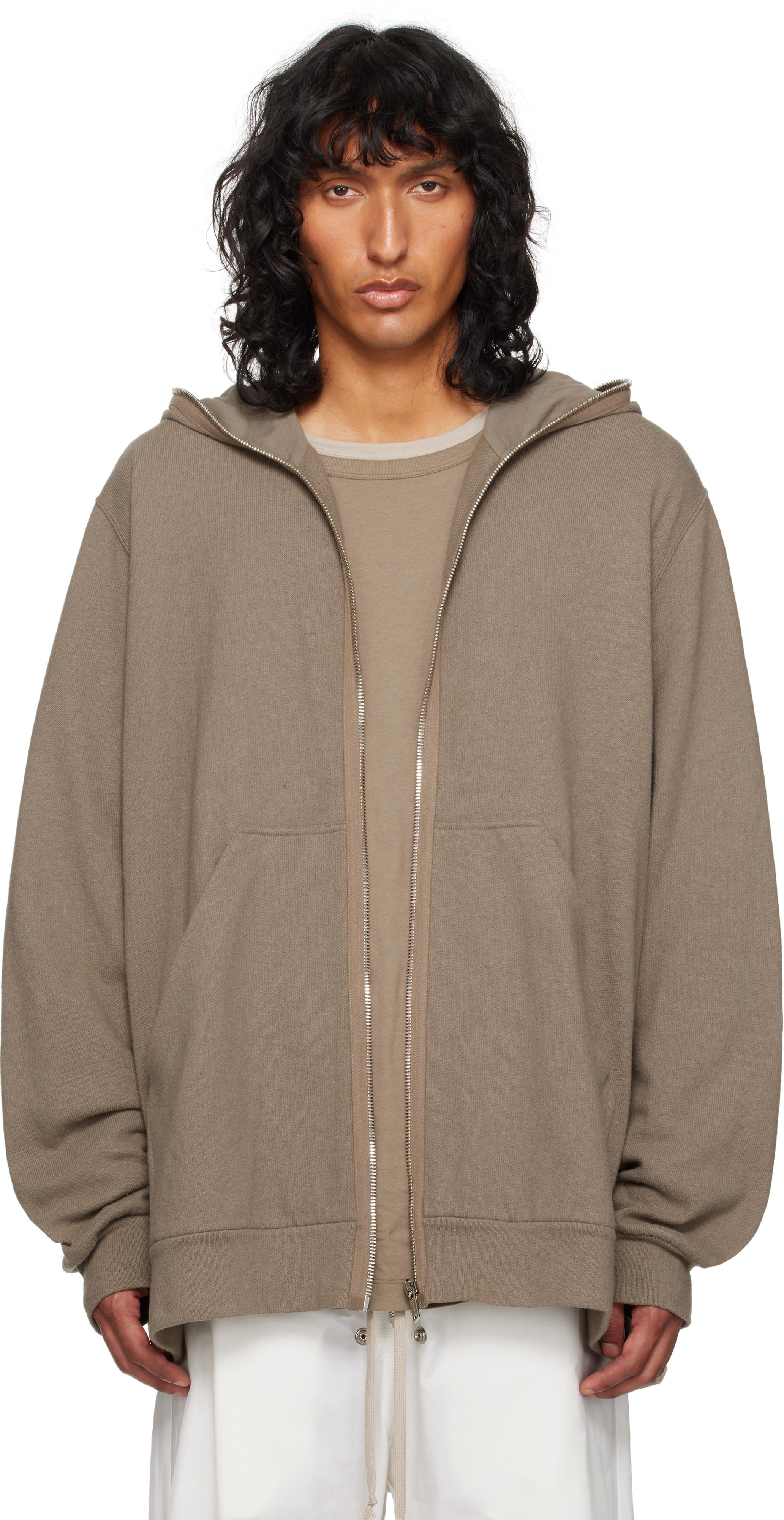 Moncler + Rick Owens Gray Jumbo Hoodie