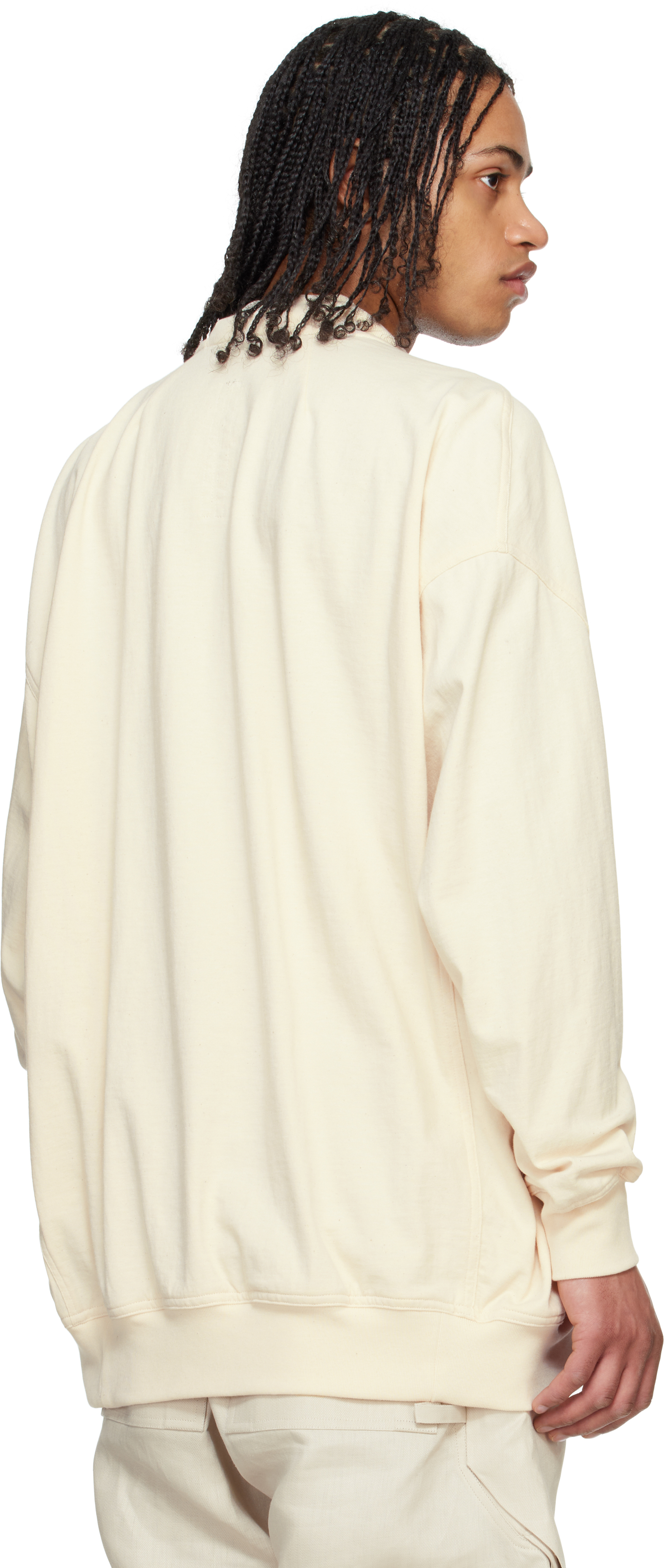 Rick Owens Off-white Hollywood Jumbo Flight Bomber Jacket In 21 Natural