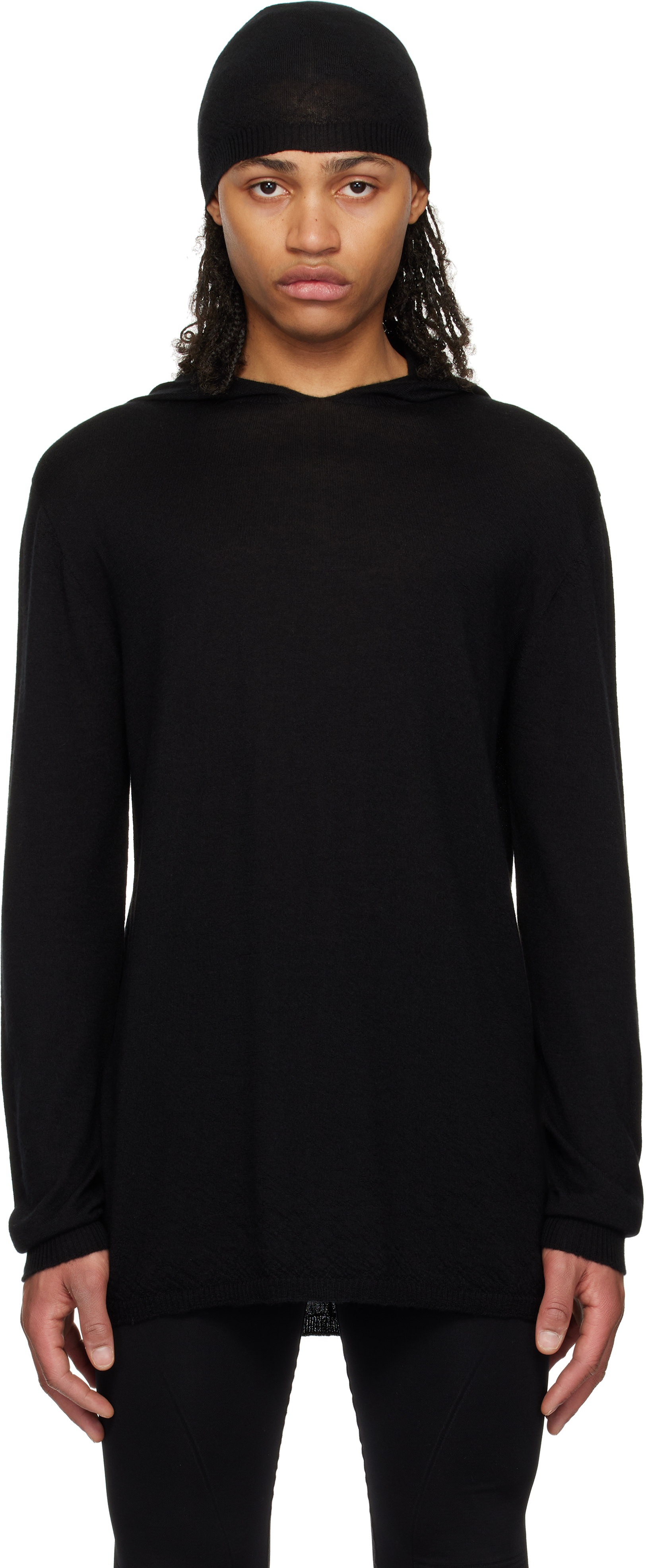Black Hollywood Oversized LS Hoodie