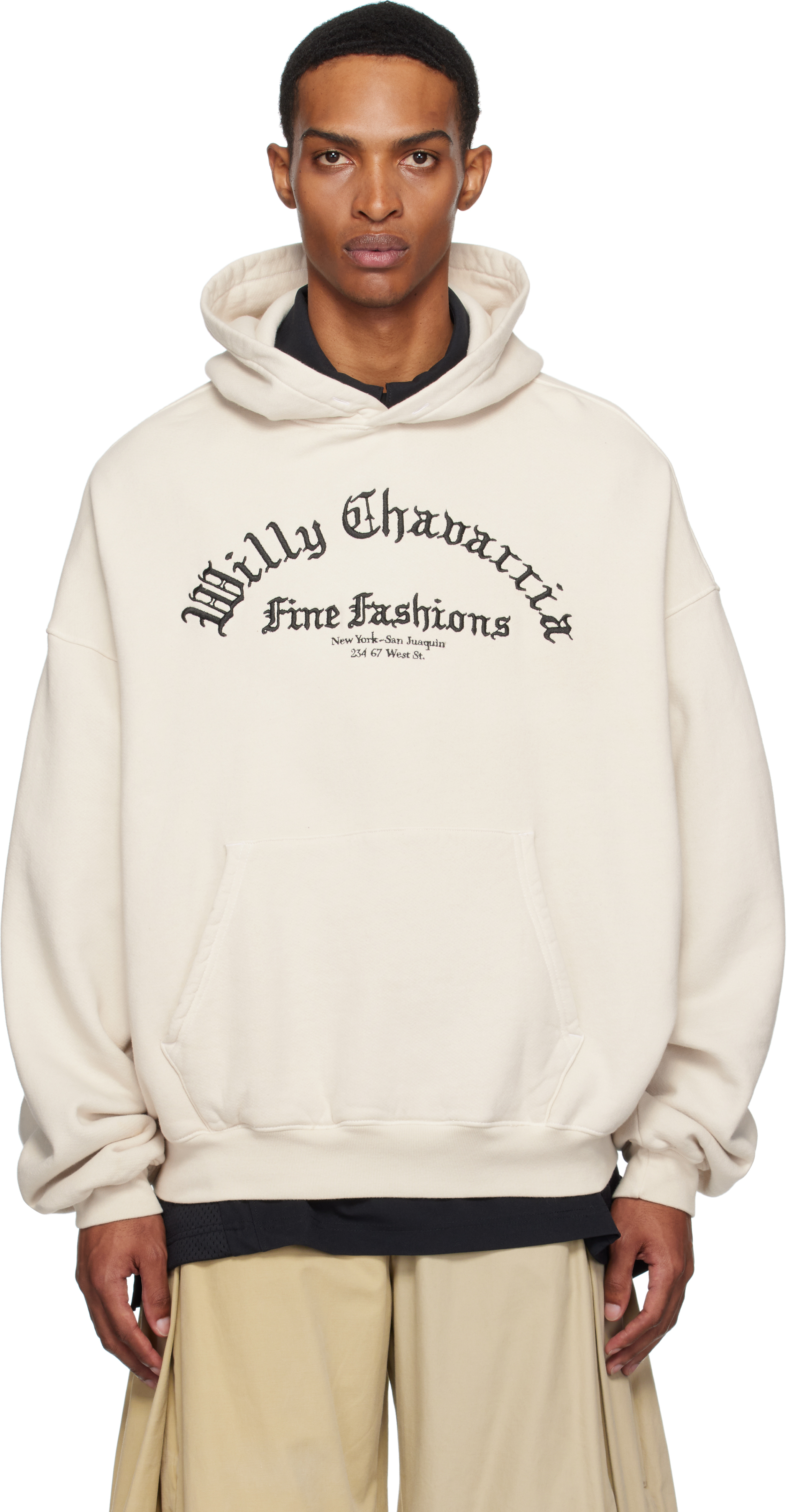 Beige 'Willy' Gymnasio Juggernaut Hoodie