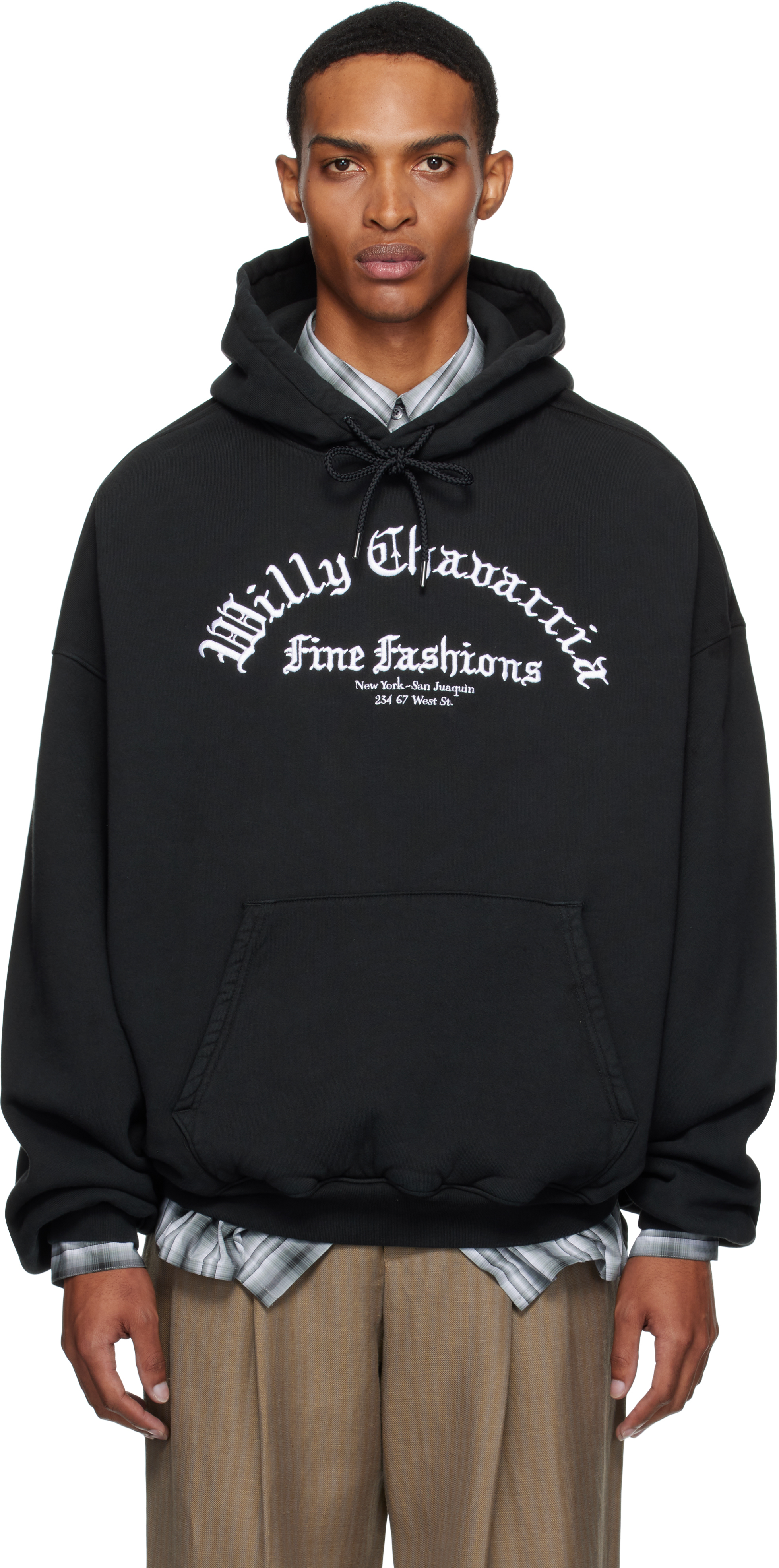 Black 'Willy' Gymnasio Juggernaut Hoodie