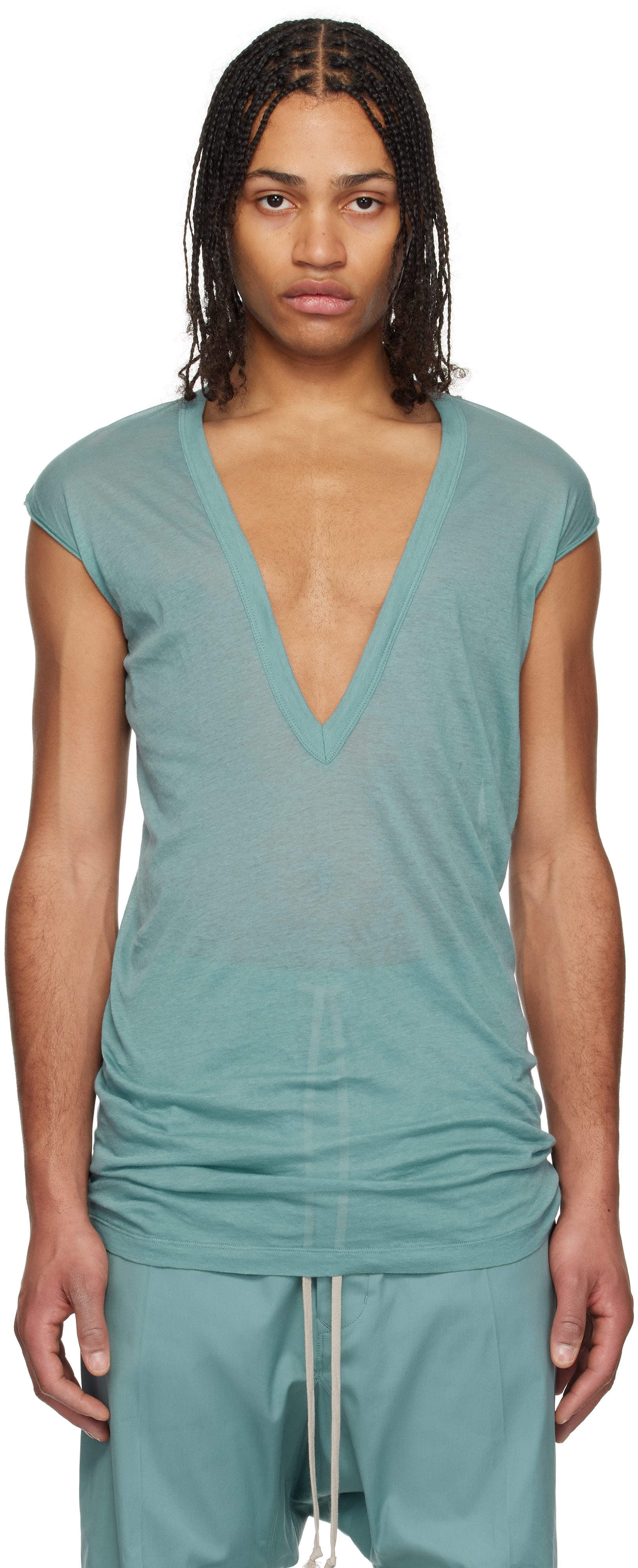Tシャツ・カットソー Rick Owens T-Shirt Dylan Blue Holywood Dylan T-shirt by Rick Owens on Sale