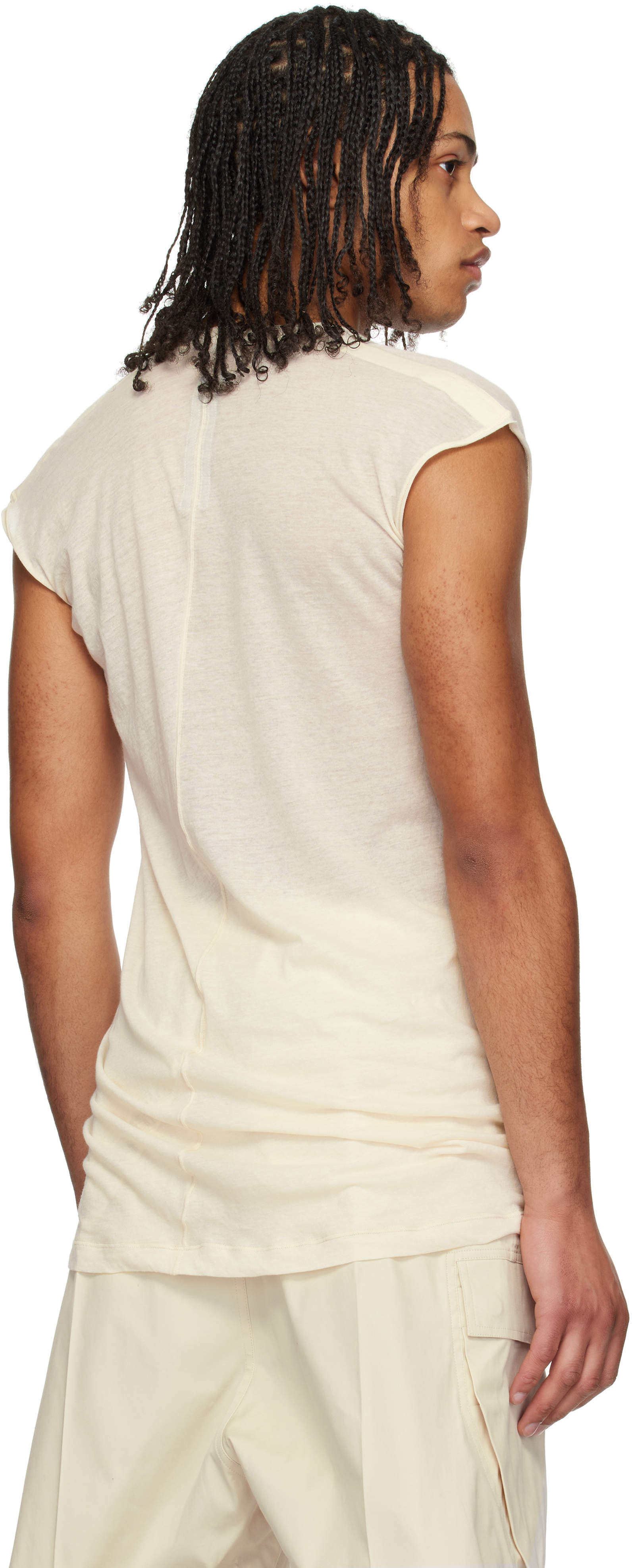 Rick Owens Off-white Hollywood Dylan T-shirt In 21 Natural