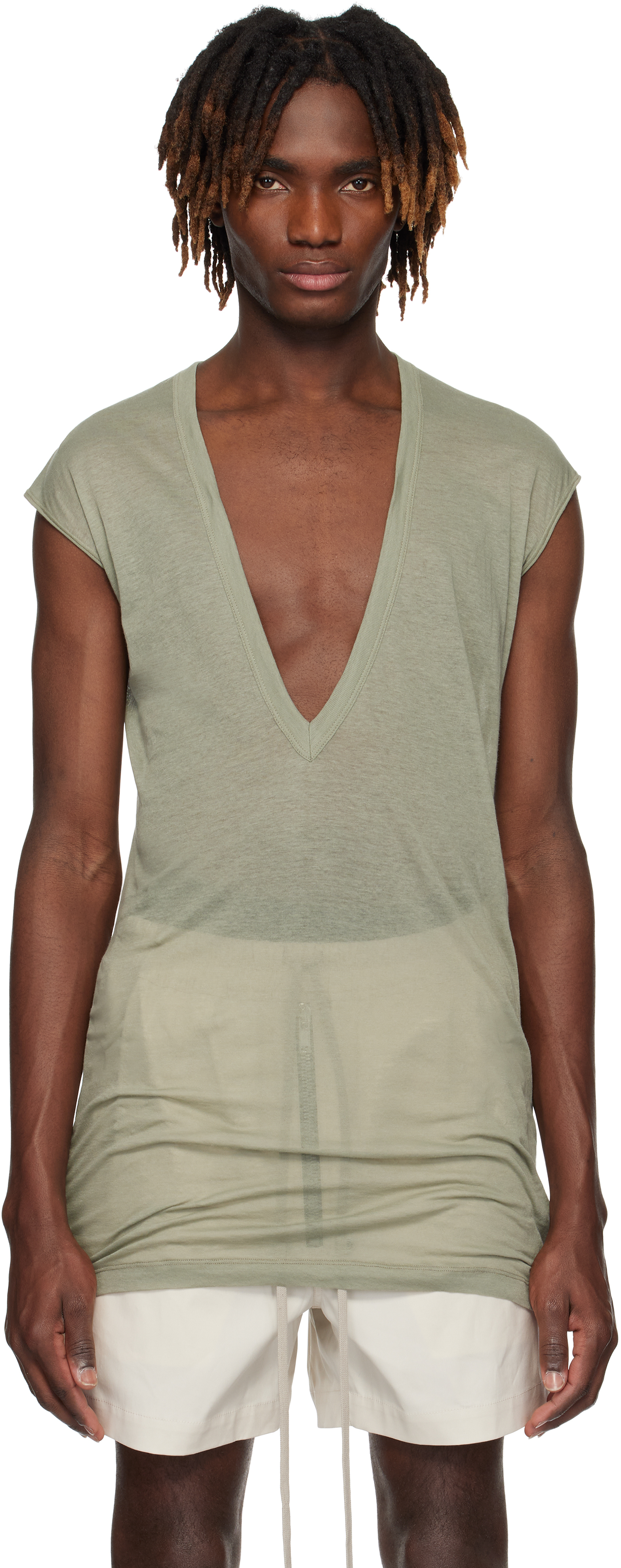 【関税込み】Rick Owens グリーン Hollywood Dylan トップス Rick Owensのグリーン Hollywood Dylan トップスがセール中