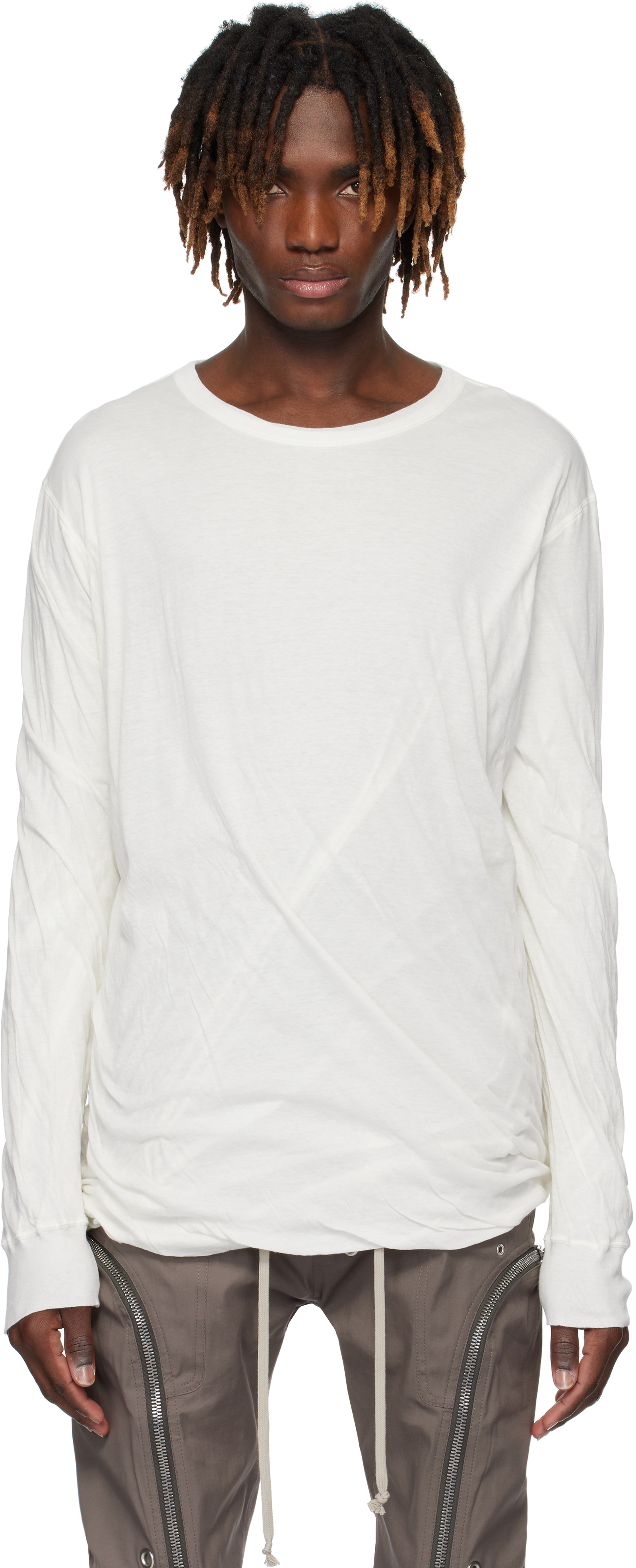 Off-White Hollywood Jumbo Double LS T-shirt by Rick Owens on