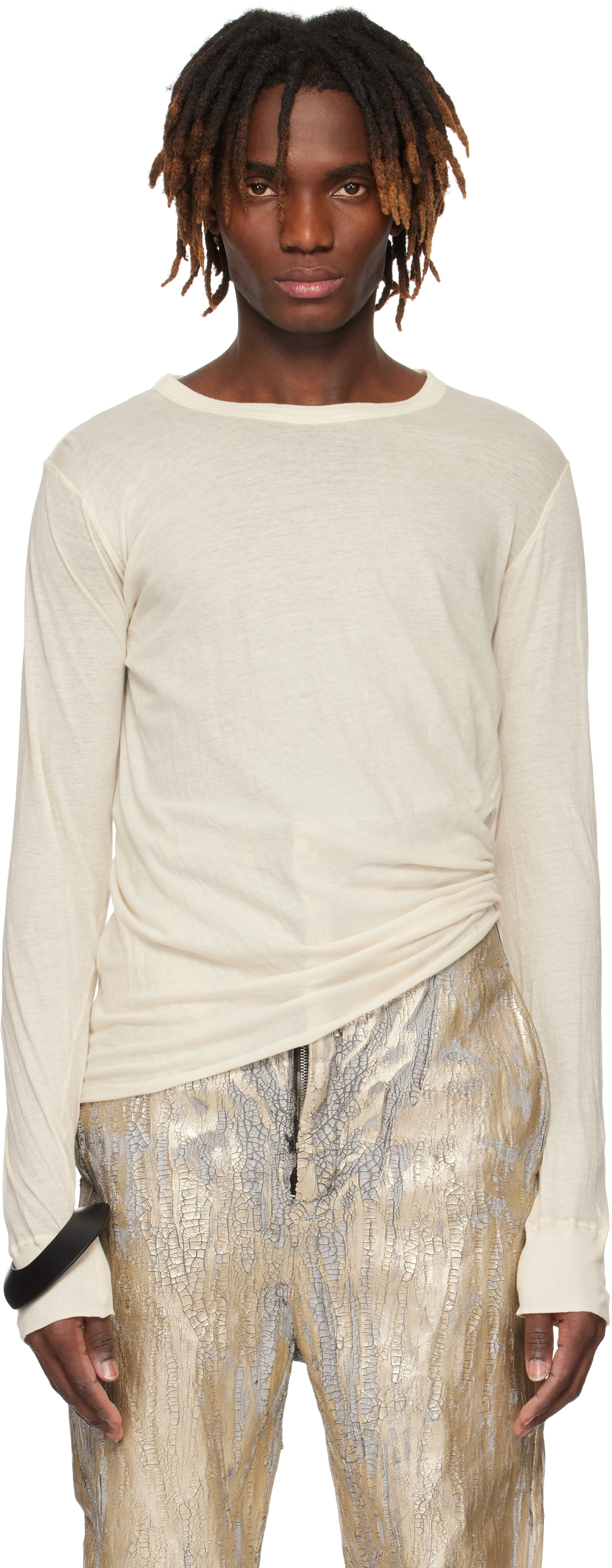 Off-White Hollywood Basic LS T-shirt by Rick Owens on Sale