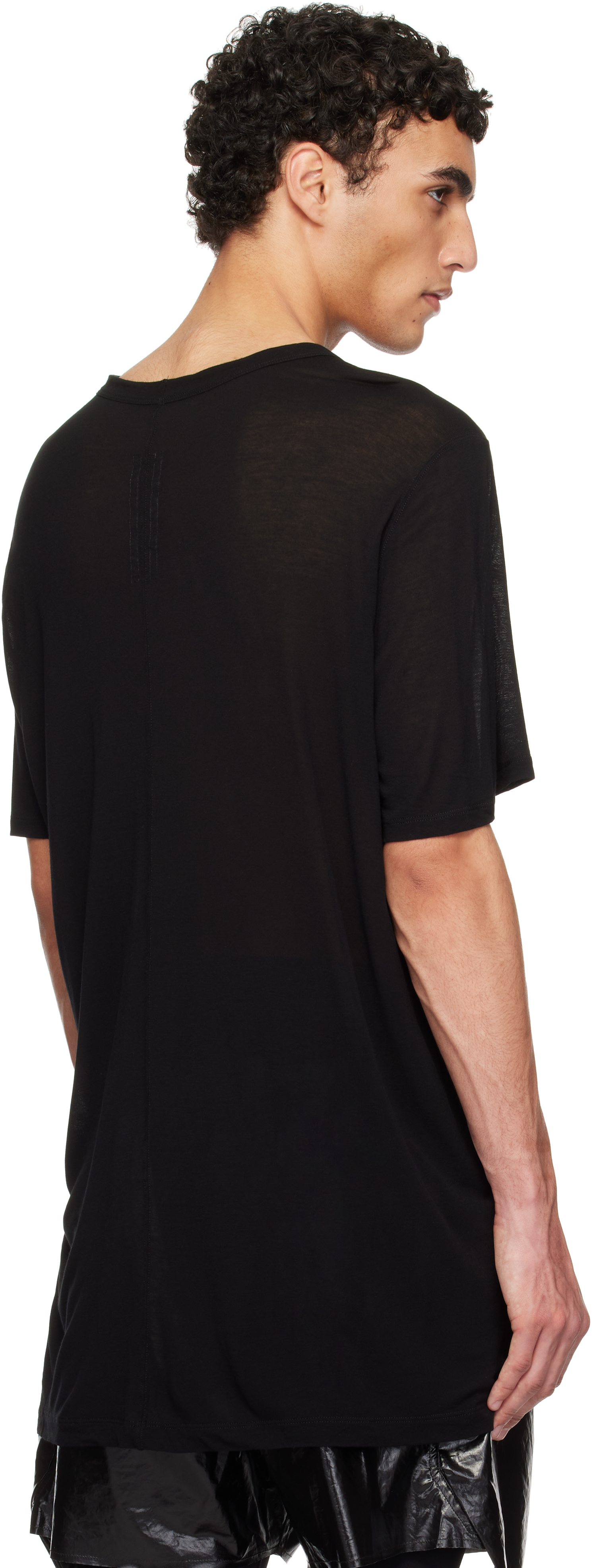Rick Owens Black Hollywood Level T-shirt In 09 Black