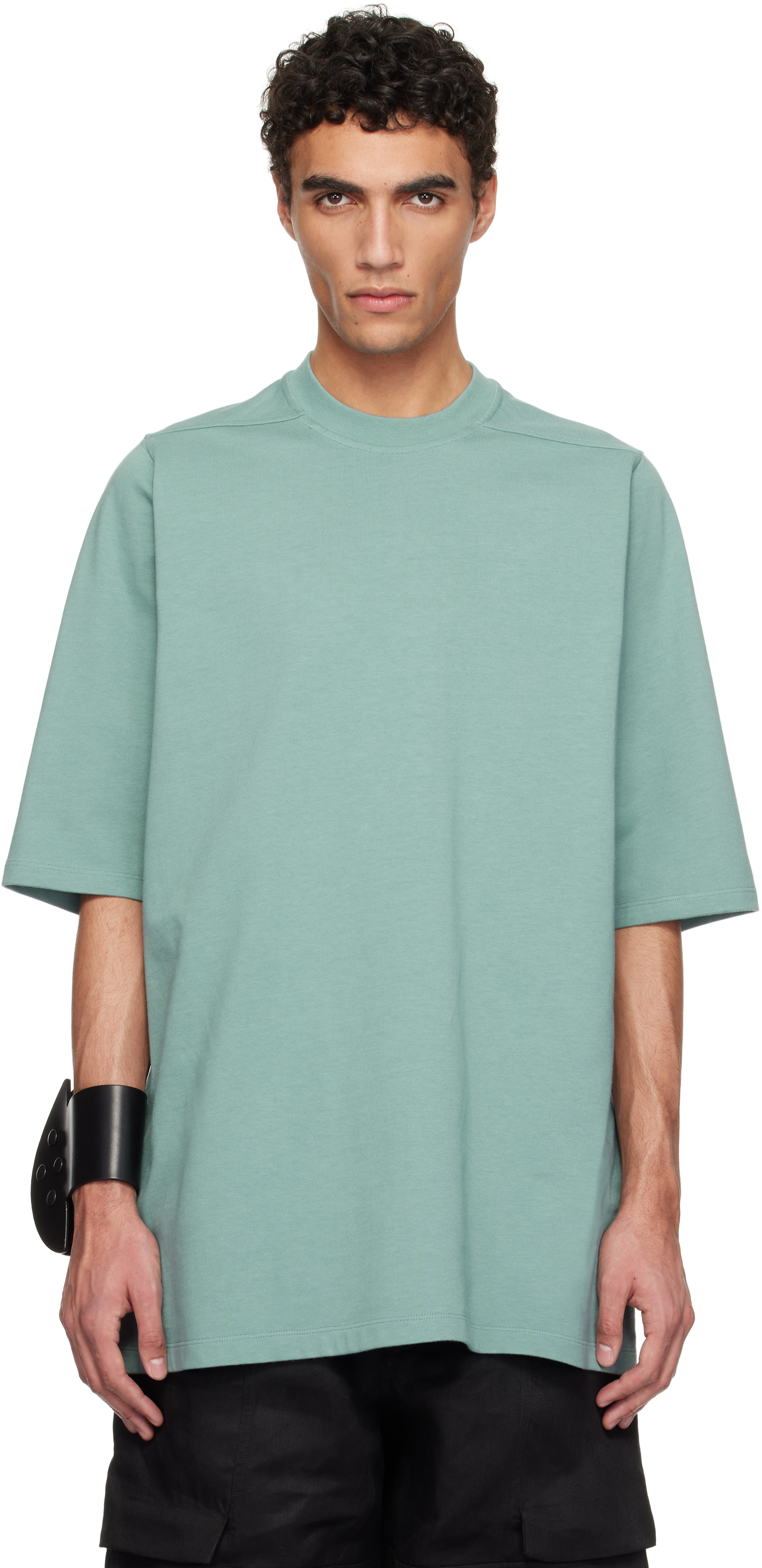 【関送無料】 Rick Owens Jumbo Hollywood 半袖 Tシャツ Black Hollywood Jumbo SS T-shirt by Rick Owens DRKSHDW on Sale