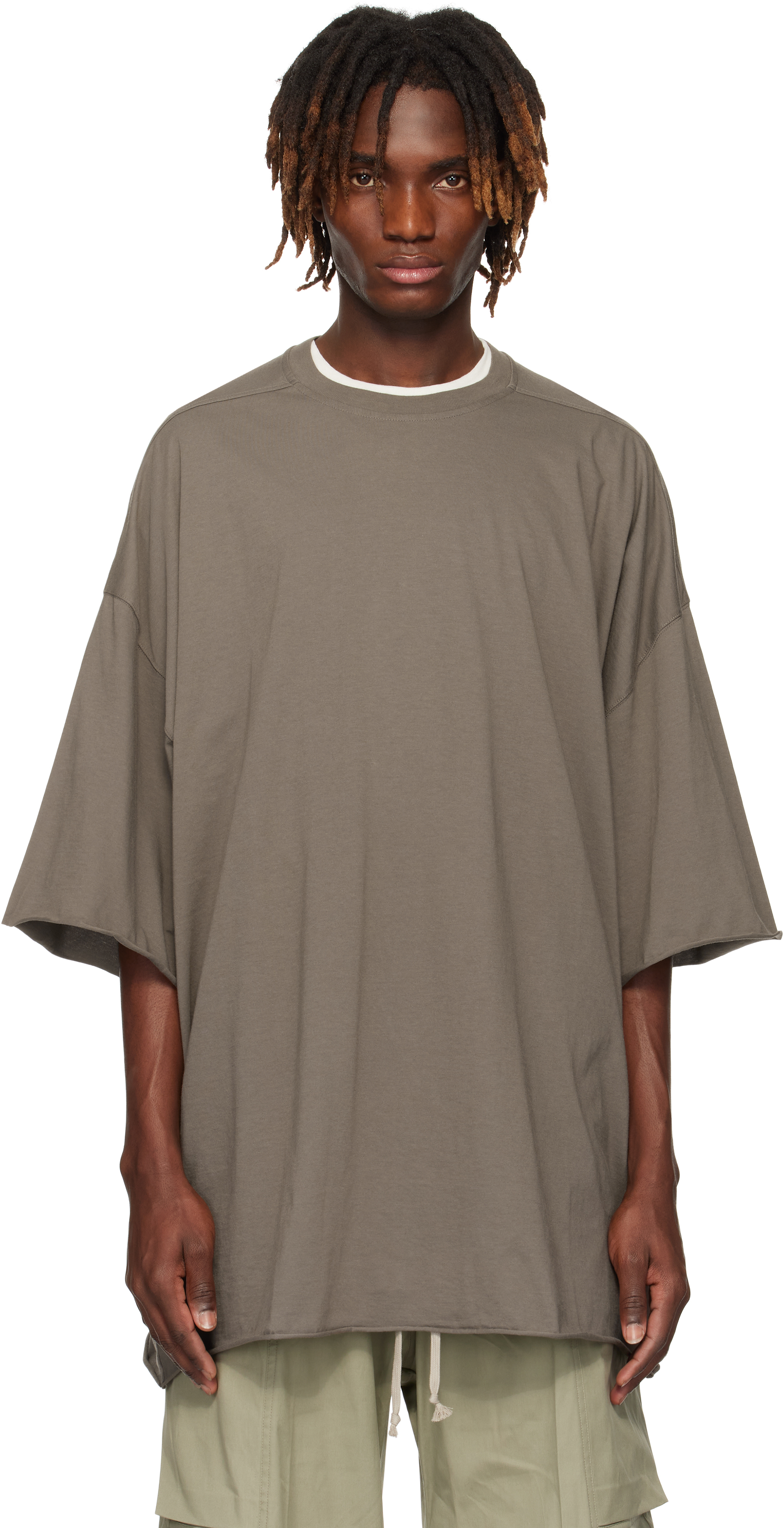 【関税込み】Rick Owens グレー Hollywood  T Tシャツ Rick Owensのグレー Hollywood Tommy Tシャツがセール中