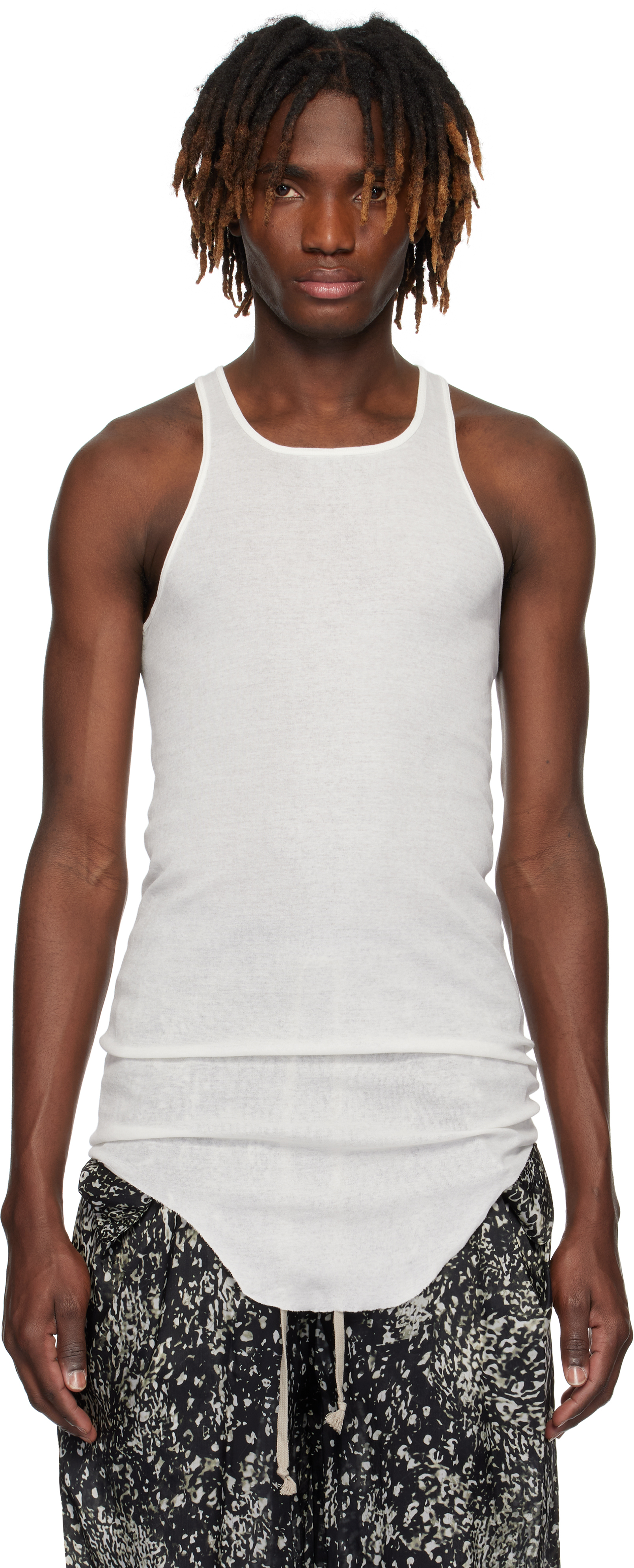 Rick Owens Basic Tank リブ タンクトップ Rick Owens リックオウエンス タンクトップ BASIC RIB TANK