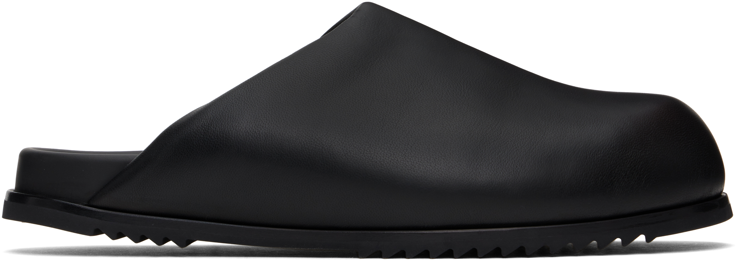 【関税込み】Rick Owens ブラック Hollywood Granola ミュール Black Hollywood Granola Mules by Rick Owens on Sale