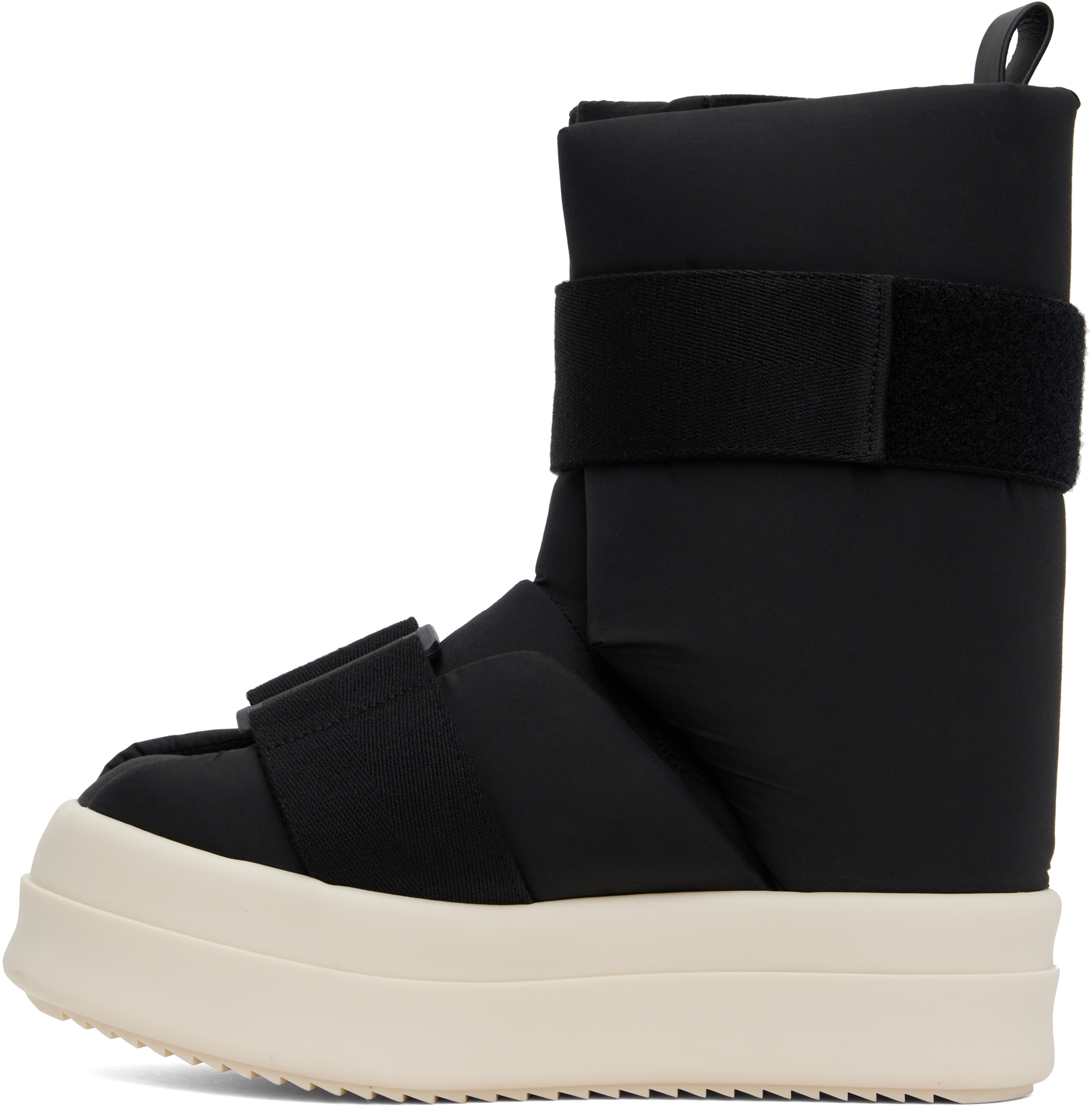 Rick Owens Moncler + Black Low Splint Boots In 999 Black