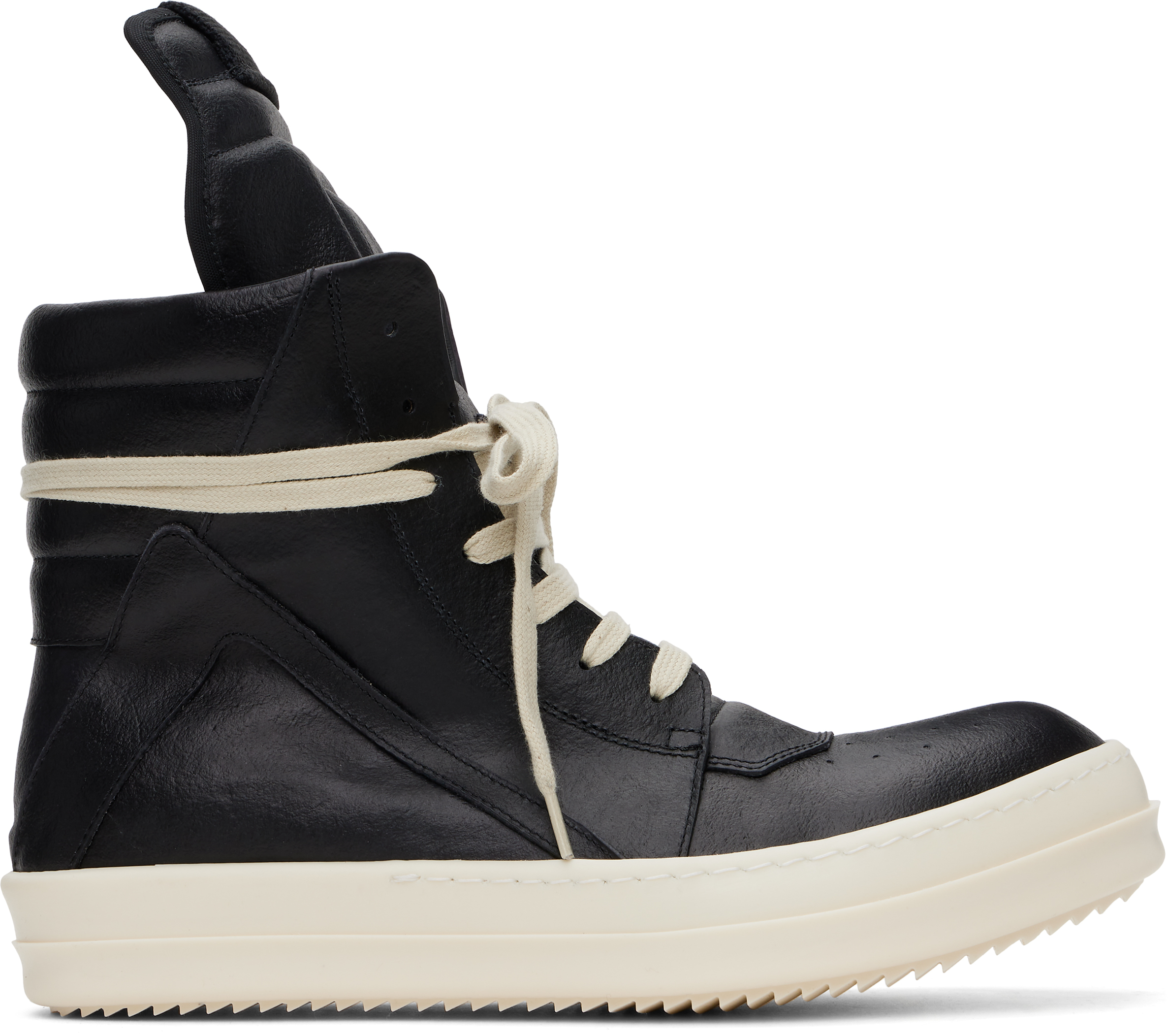 Rick Owens ブラック Geobasket Hollywood スニーカー メンズ Black Hollywood Geobasket Sneakers by Rick Owens on Sale