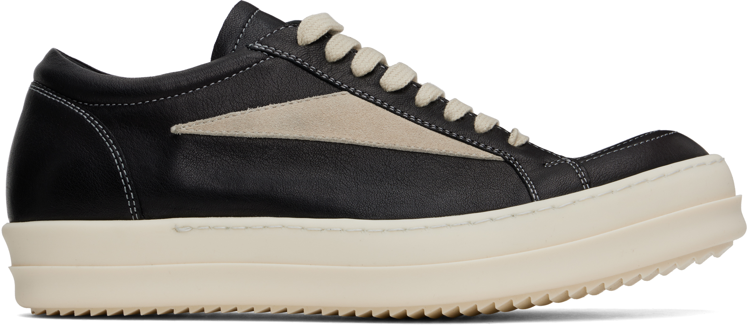 Rick Owens: Black Hollywood Vintage Sneakers | SSENSE